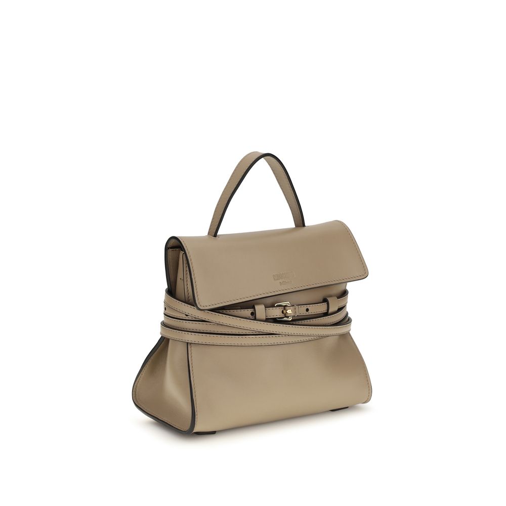 Moschino Beige Goatskin Shoulder Bag Moschino
