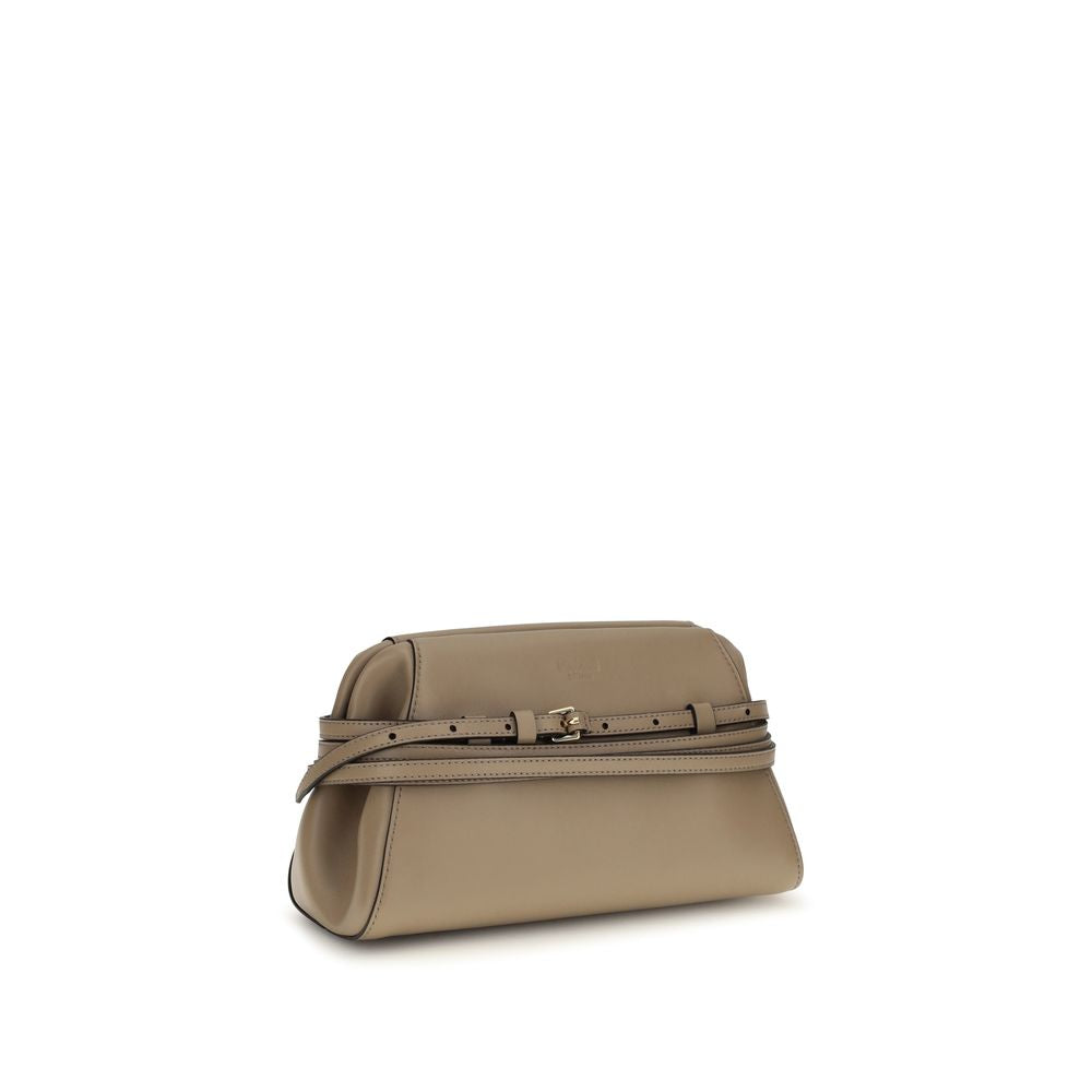 Moschino Beige Goatskin Clutch Bag Moschino