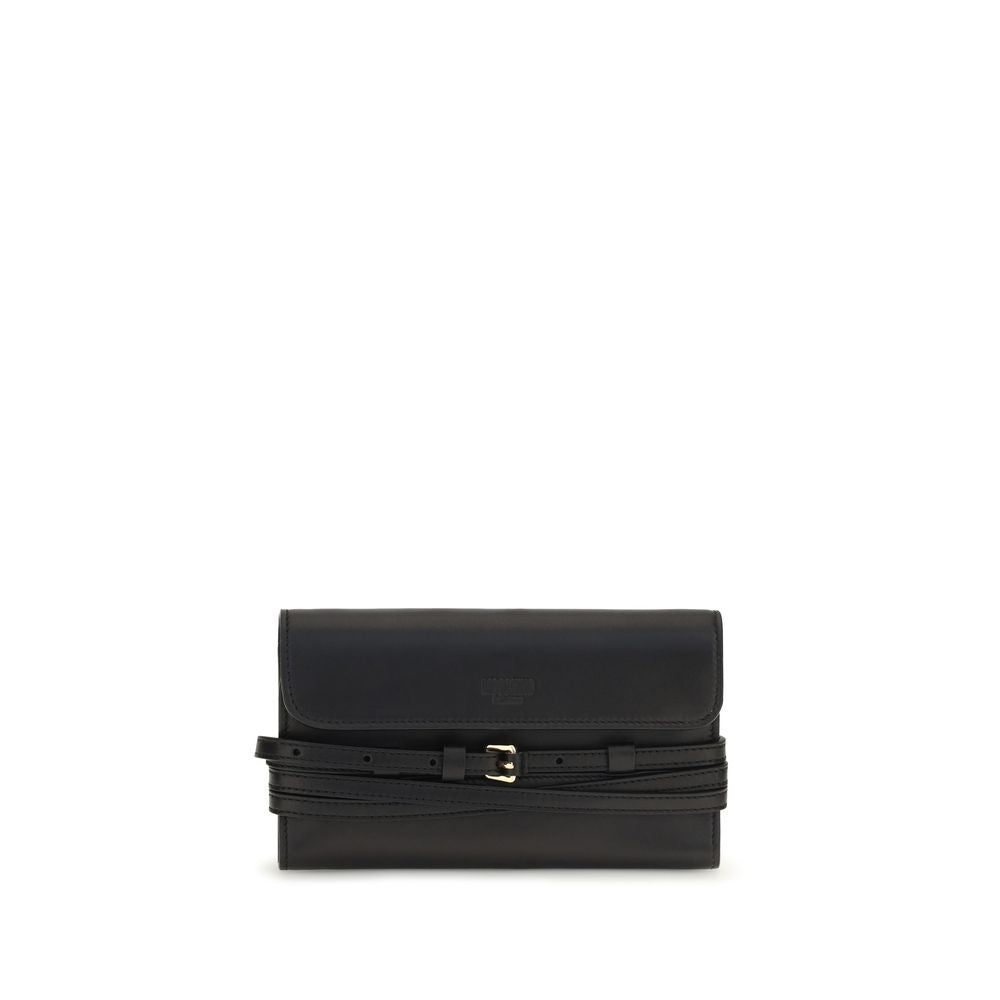 Moschino Black Goatskin Shoulder Bag Moschino