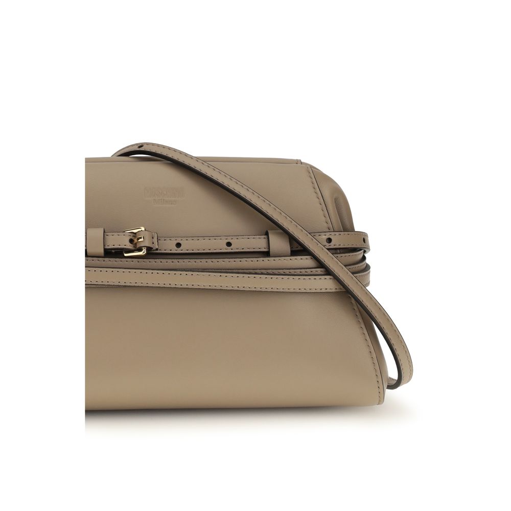 Moschino Beige Goatskin Shoulder Bag Moschino