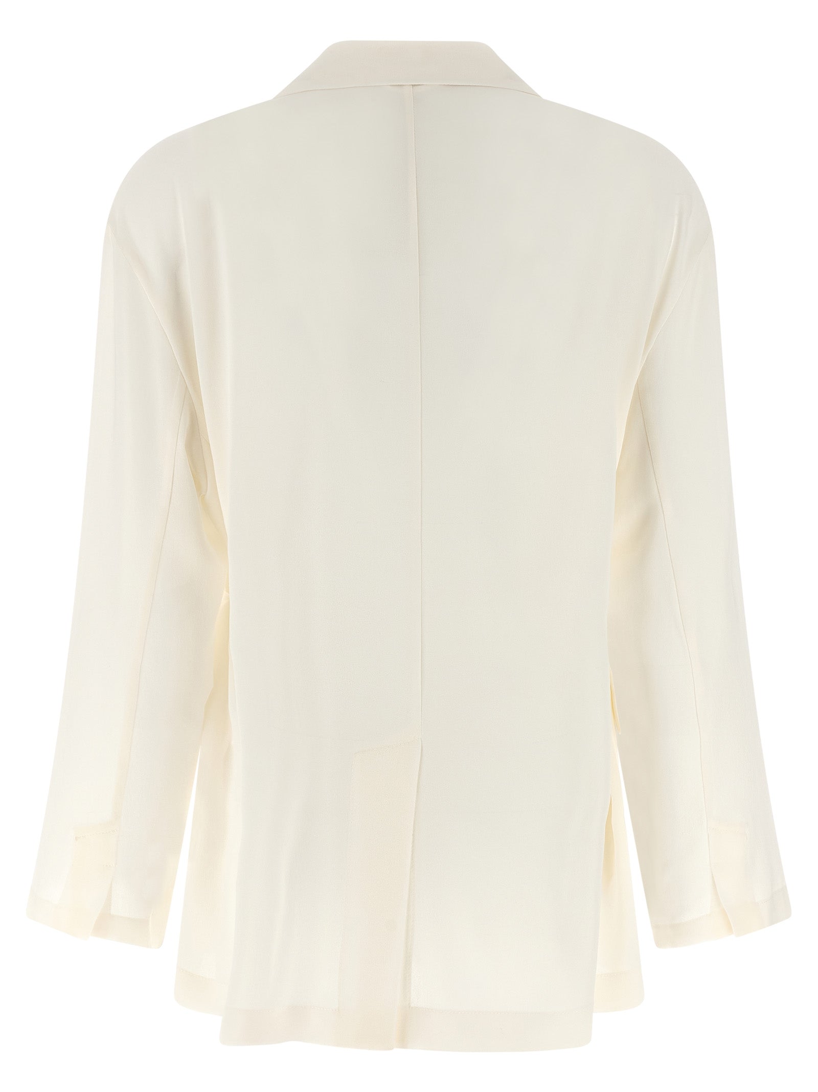 Brunello Cucinelli Beige Silk Blazer Brunello Cucinelli