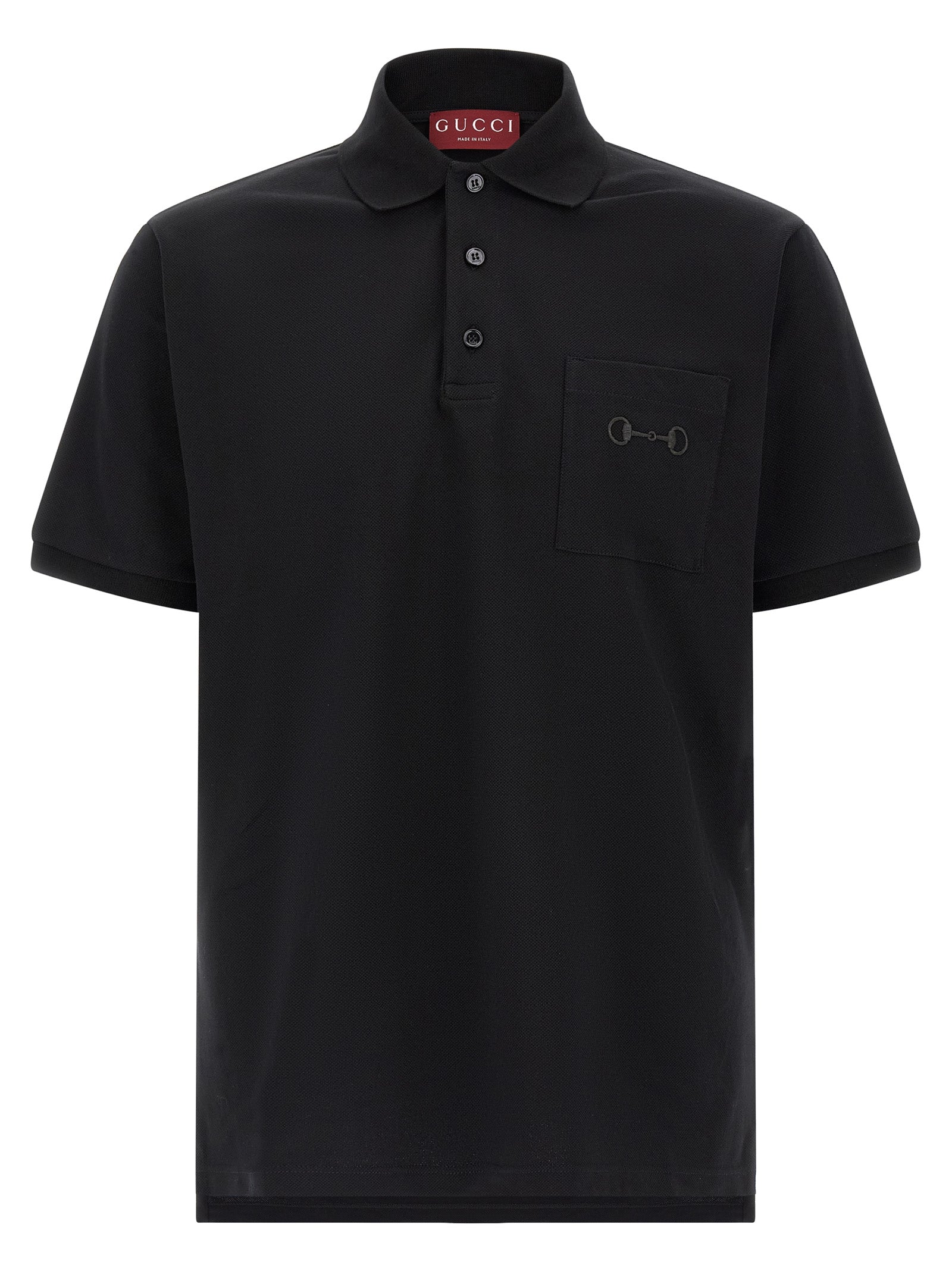 Gucci Black Cotton Polo Shirt Gucci