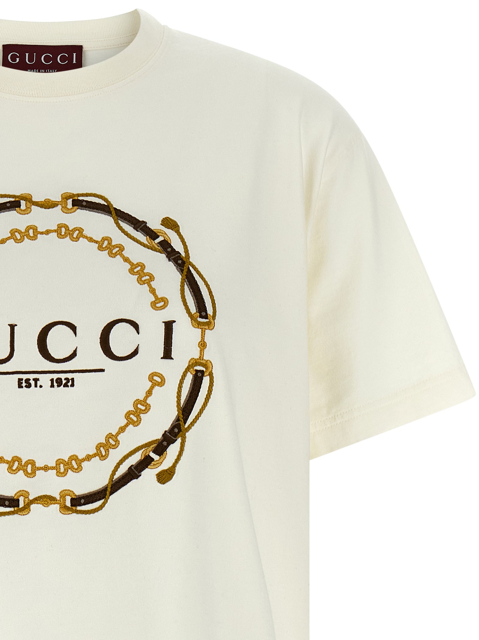 Gucci White Fabric T-Shirt Gucci
