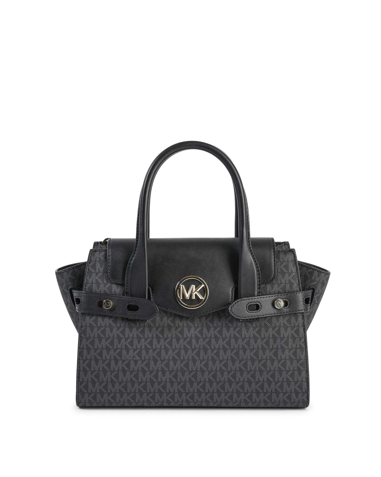 Michael Kors Black Pvc Satchel Bag Michael Kors