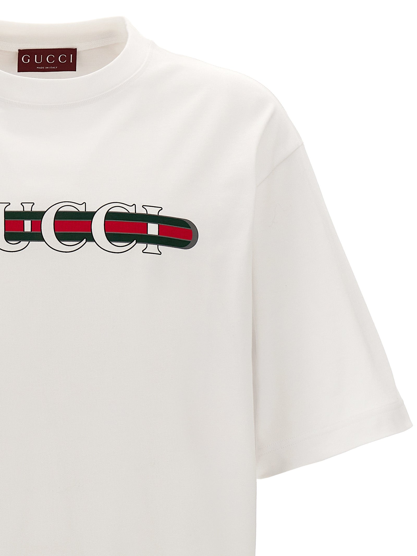 Gucci White Cotton T-Shirt Gucci