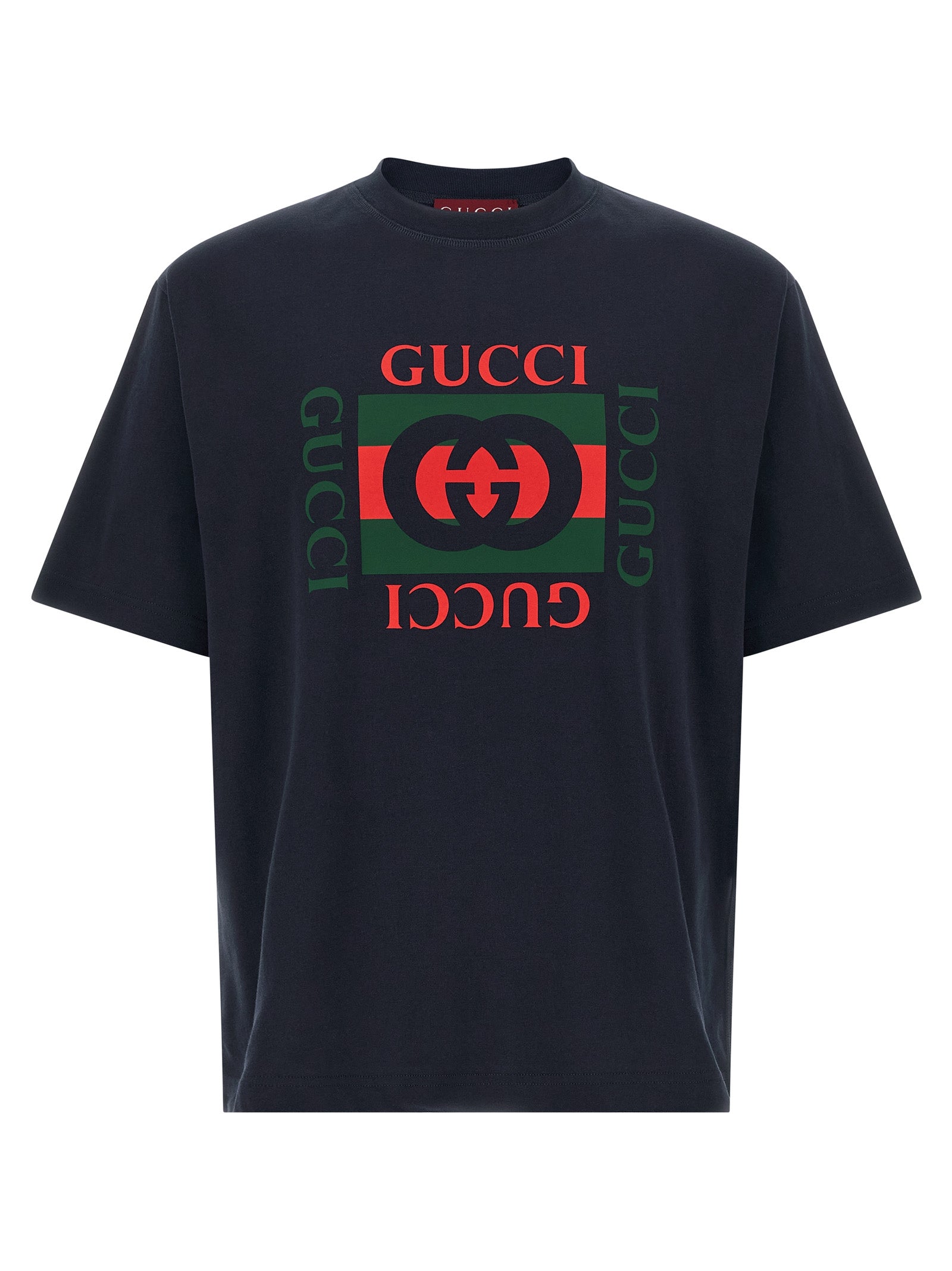 Gucci Blue Cotton T-Shirt Gucci