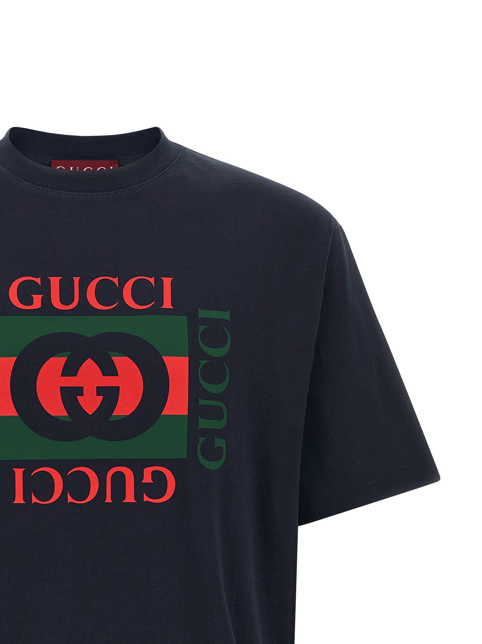 Gucci Blue Cotton T-Shirt Gucci