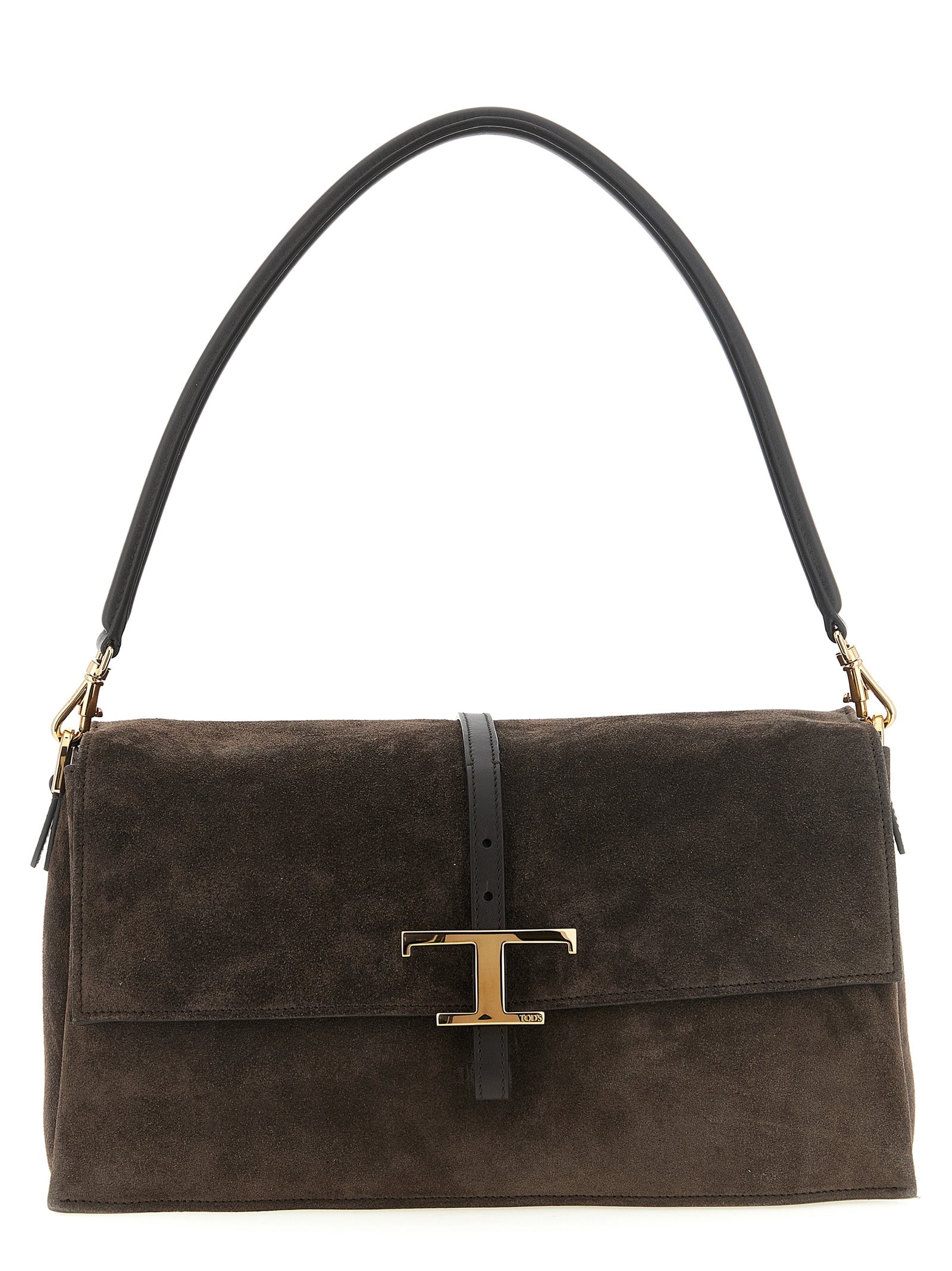 Tod's Brown Calfskin Shoulder Bag Tod's