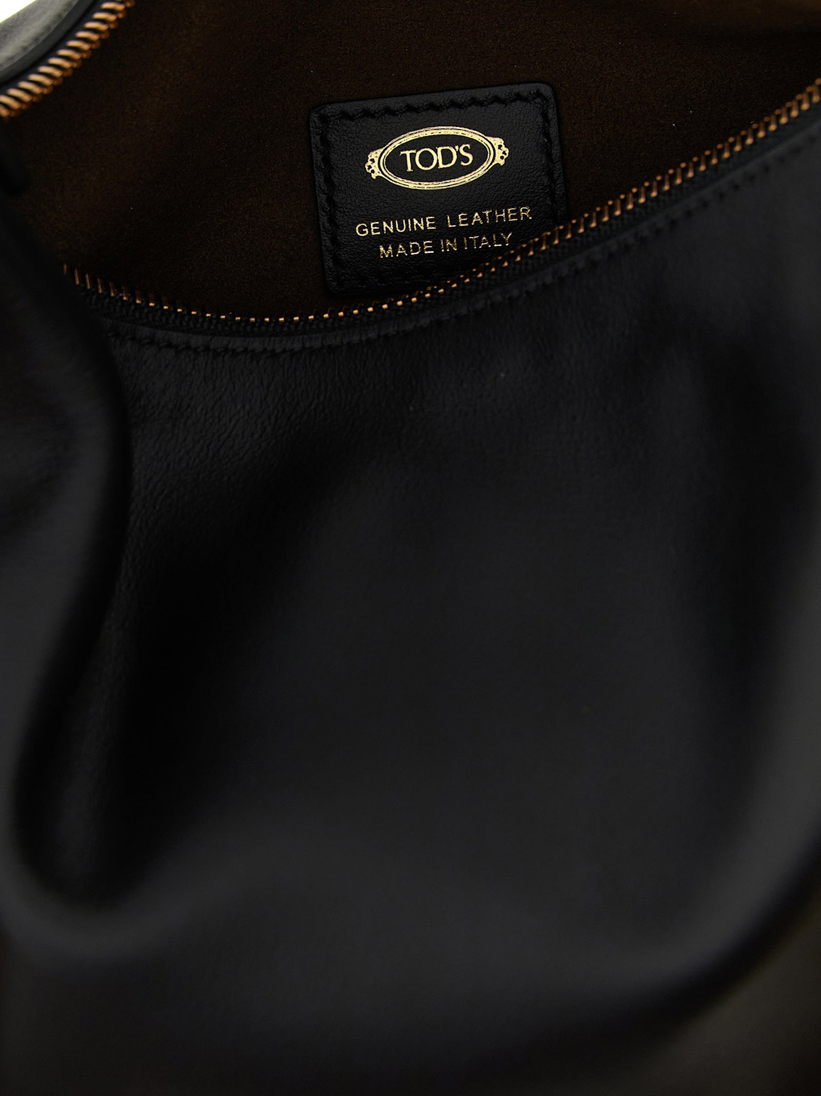 Tod's Black Calfskin Shoulder Bag Tod's