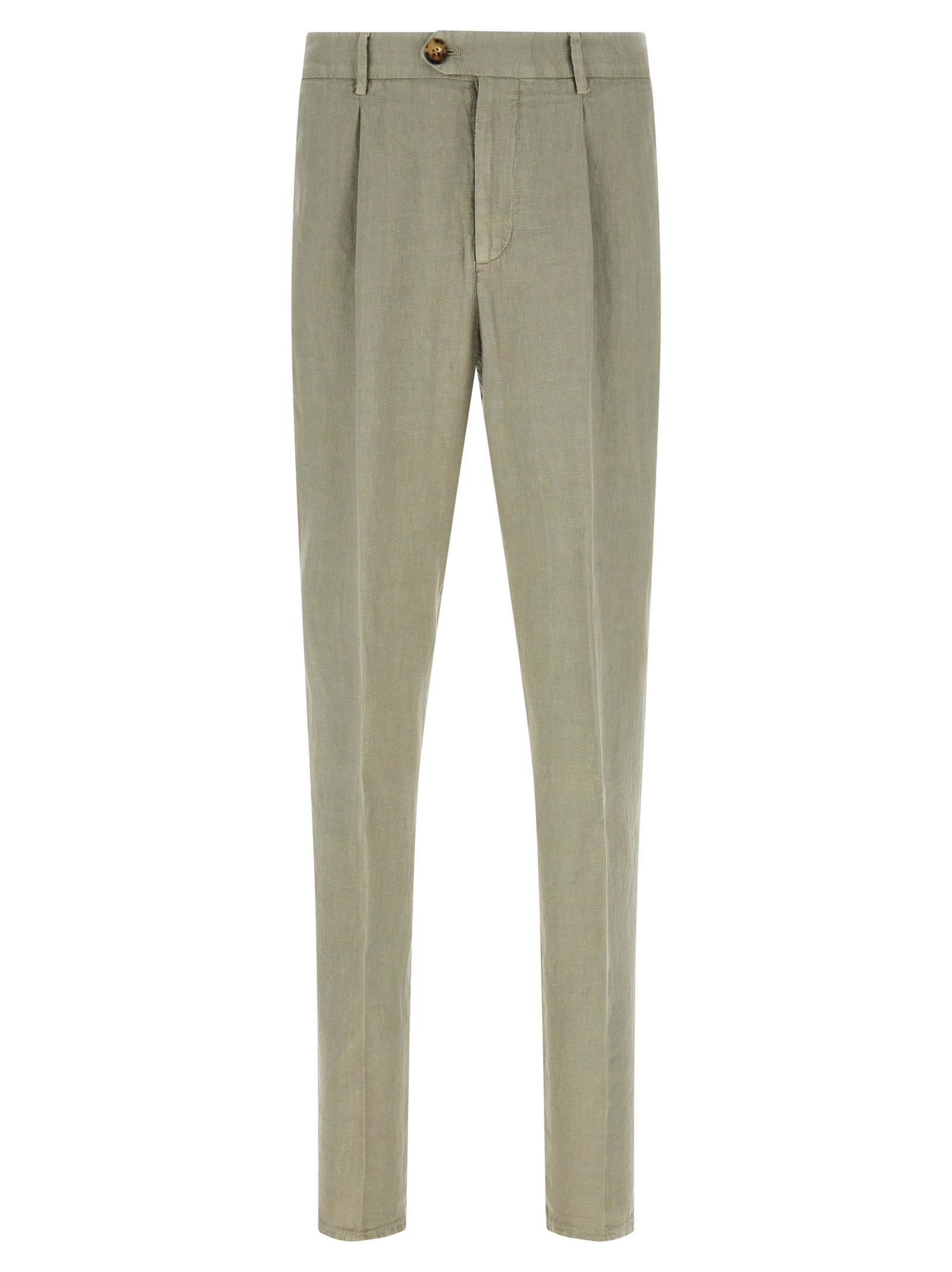 Brunello Cucinelli Bicolor Linen Casual Pants Brunello Cucinelli
