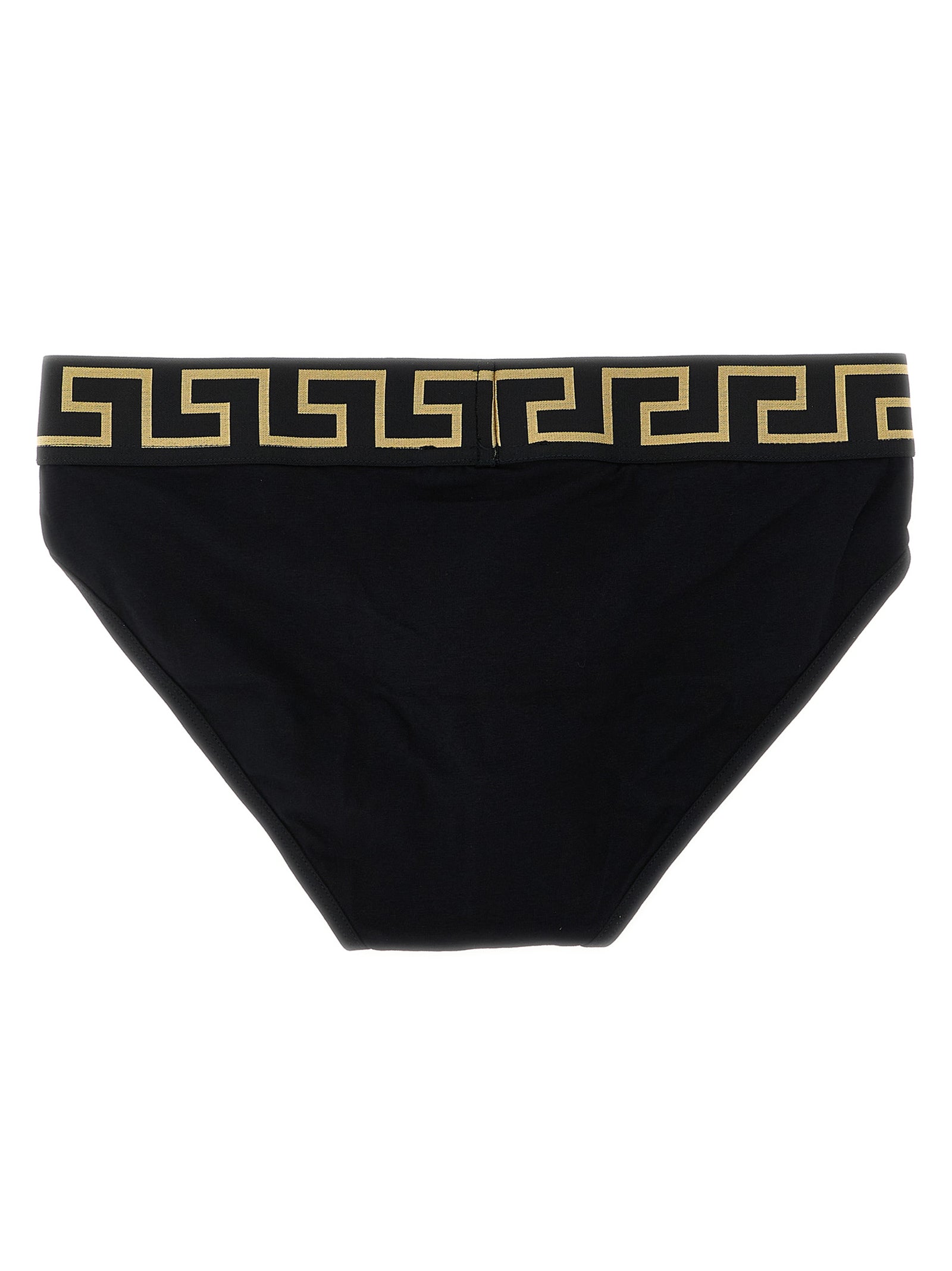 Versace Black Cotton Briefs Versace
