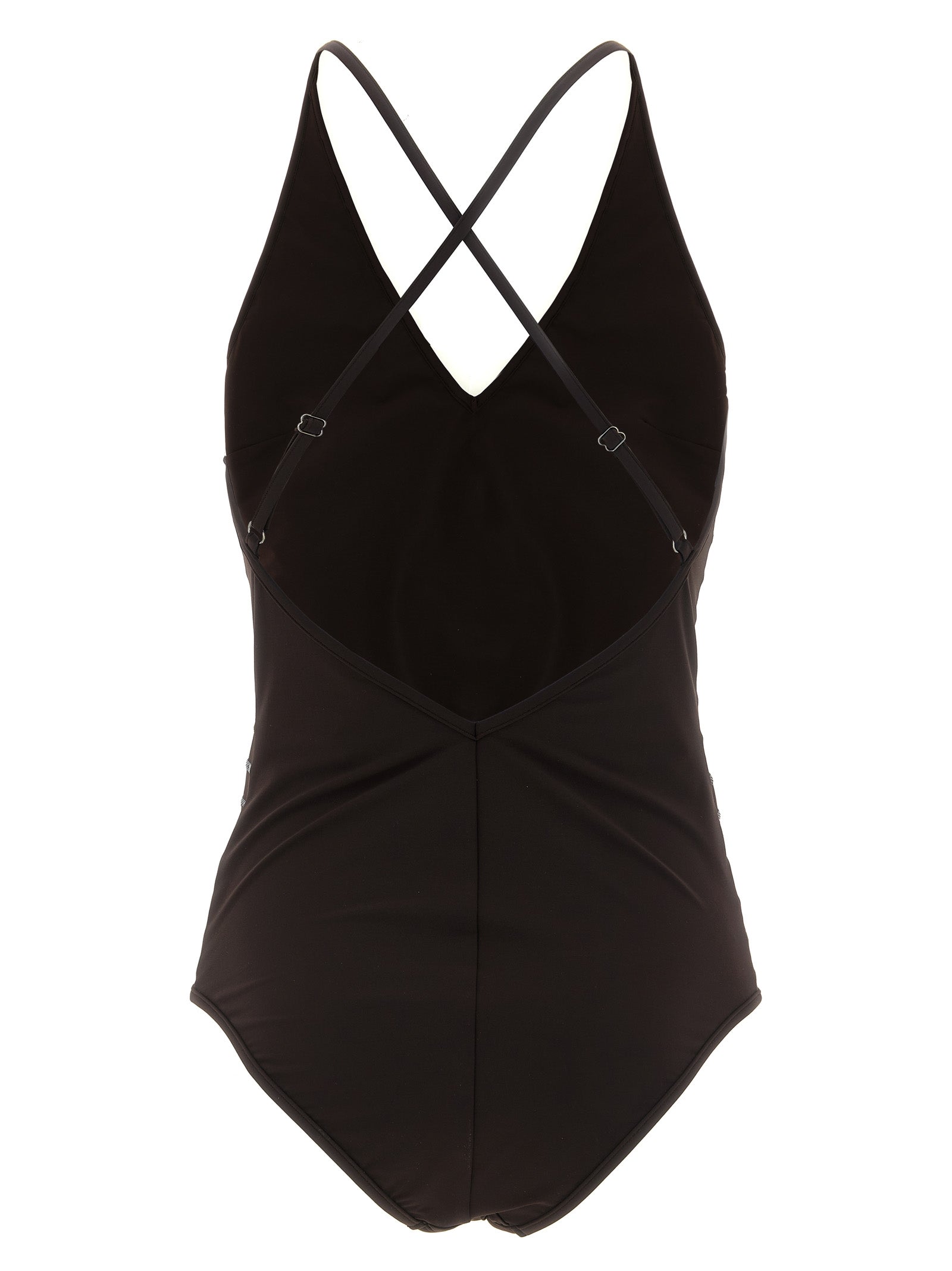 Brunello Cucinelli Brown Polyamide One-Piece Swimsuit Brunello Cucinelli