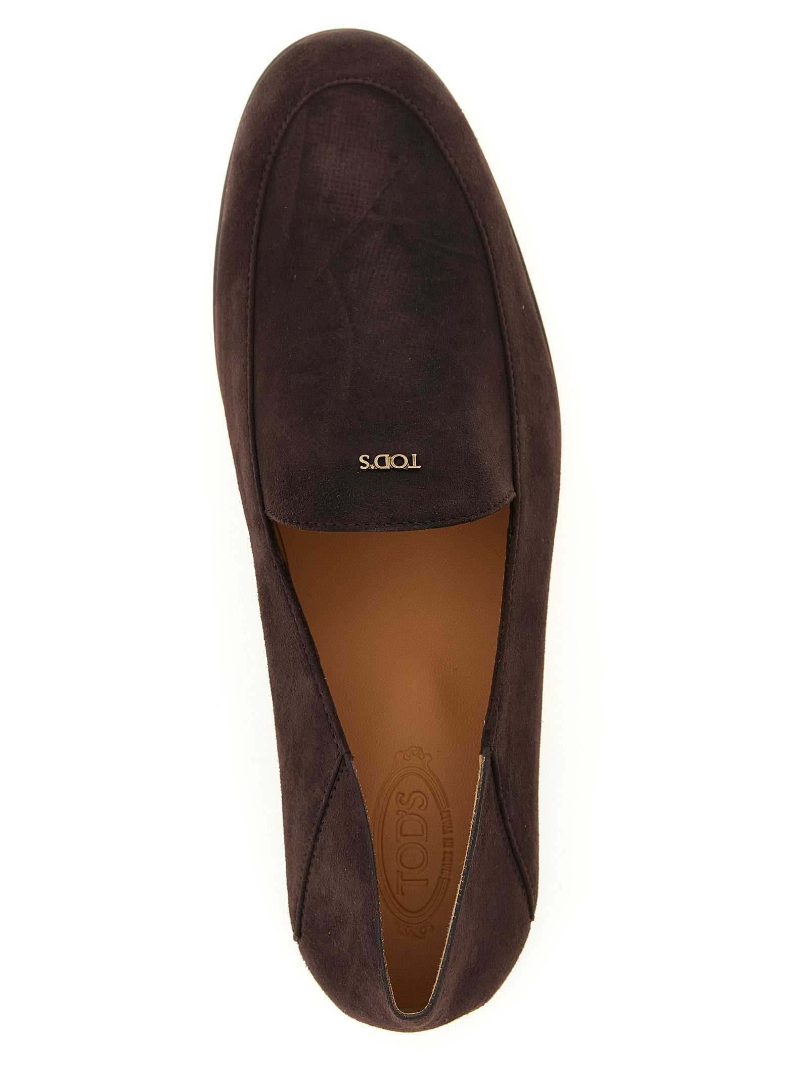 Tod's Brown Goatskin Slip-On Loafers Tod's
