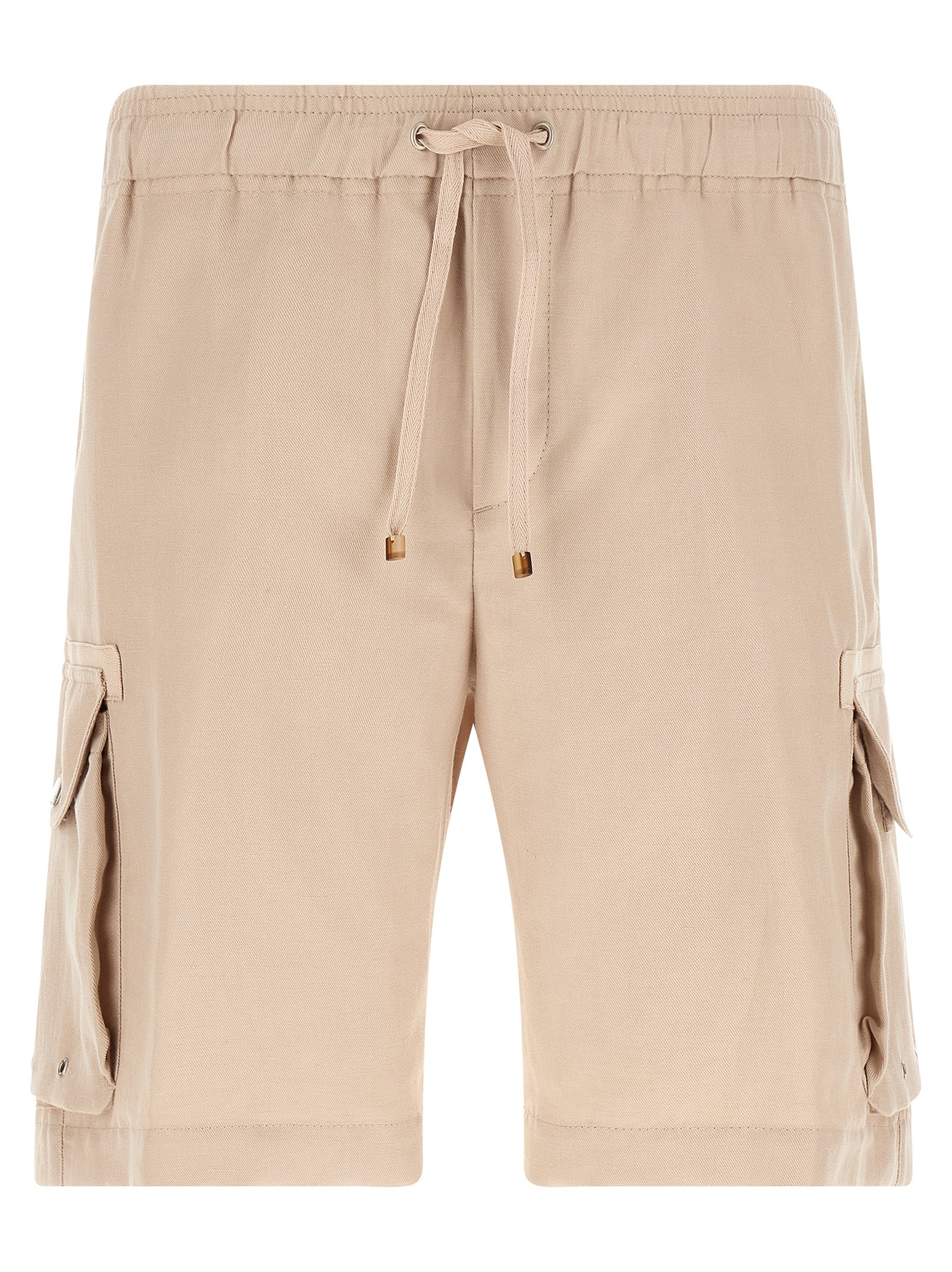 Brunello Cucinelli Beige Linen Bermuda Shorts Brunello Cucinelli