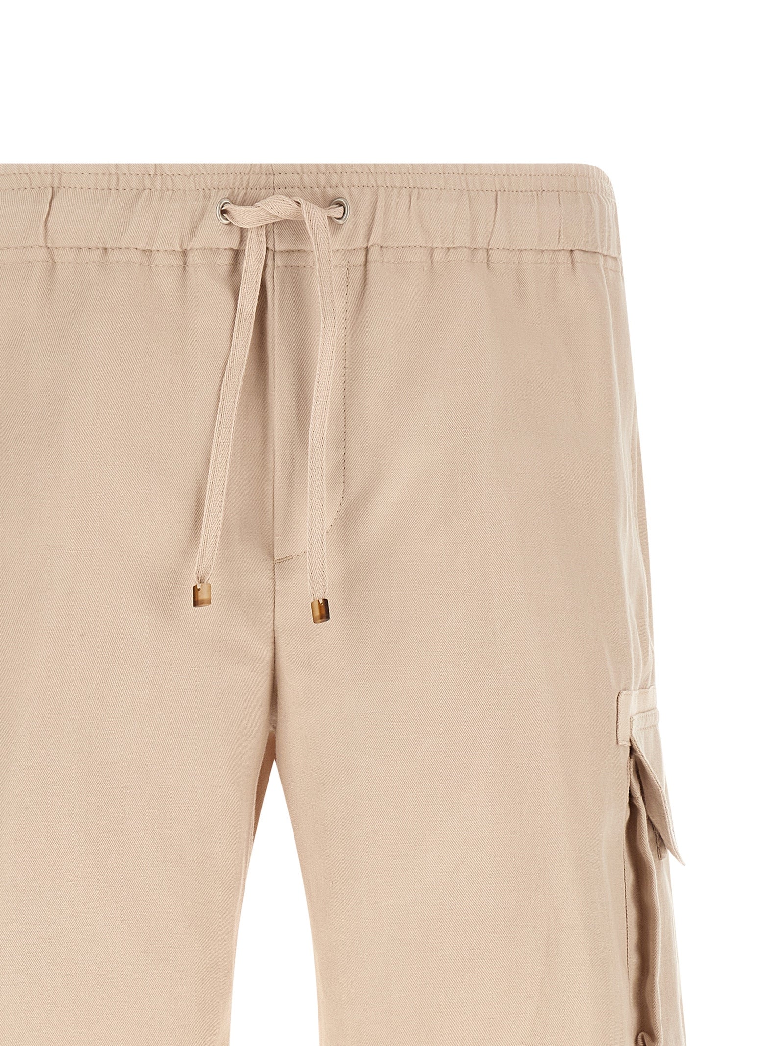 Brunello Cucinelli Beige Linen Bermuda Shorts Brunello Cucinelli
