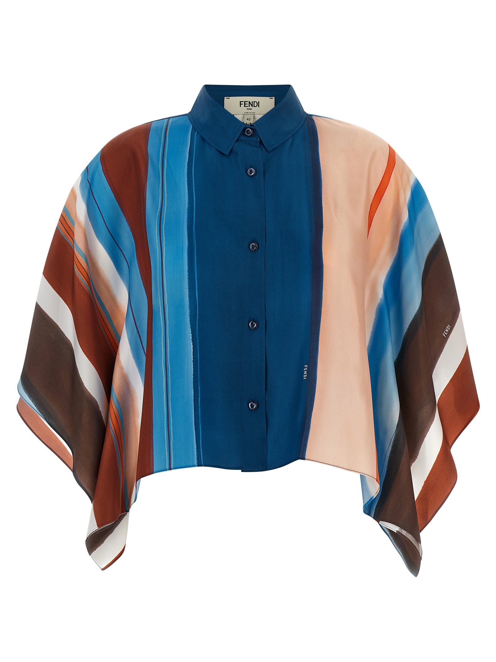 Fendi Multicolor Silk Blouse Fendi