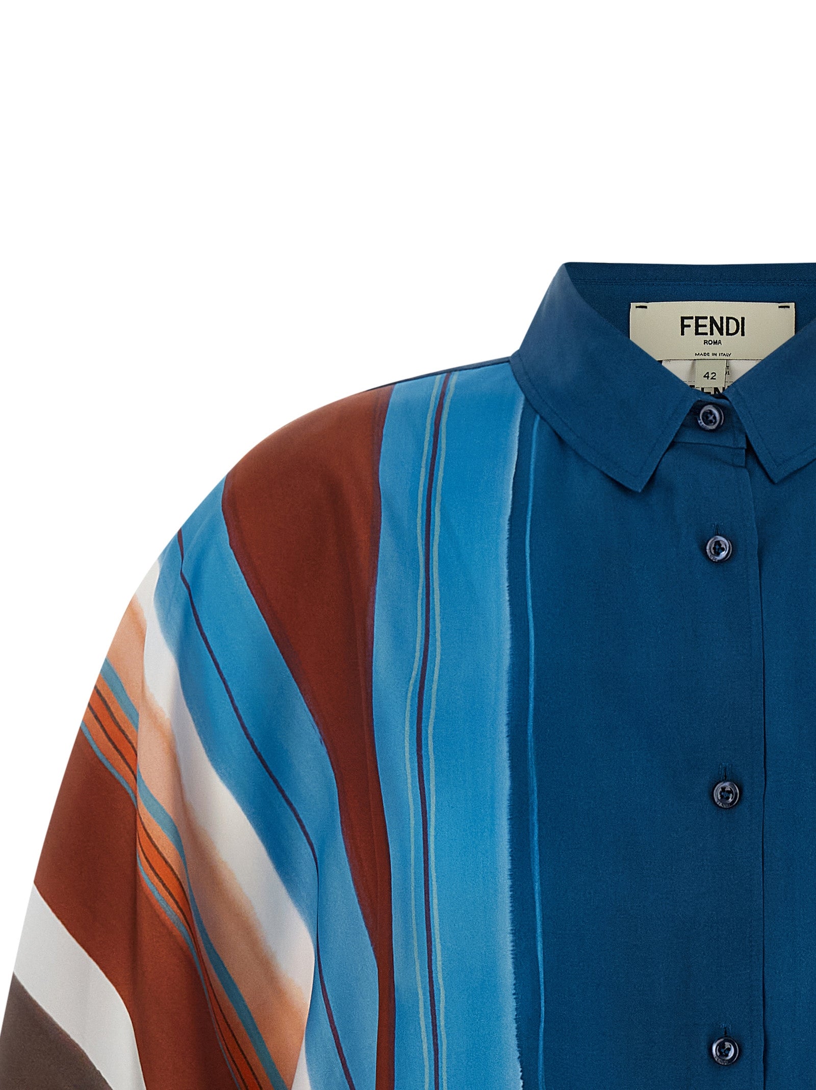 Fendi Multicolor Silk Blouse Fendi