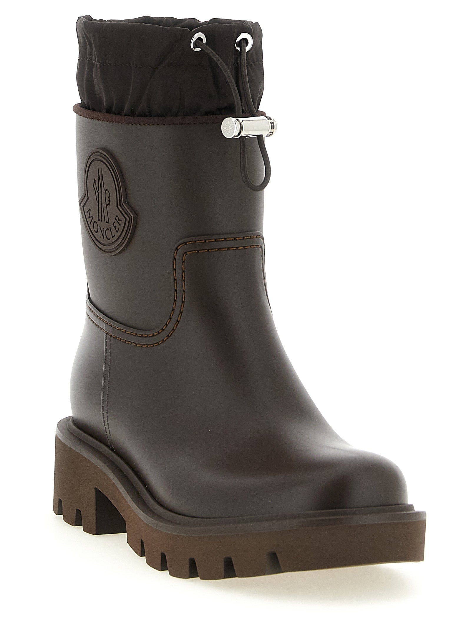 Moncler Brown Pvc Ankle Boots Moncler