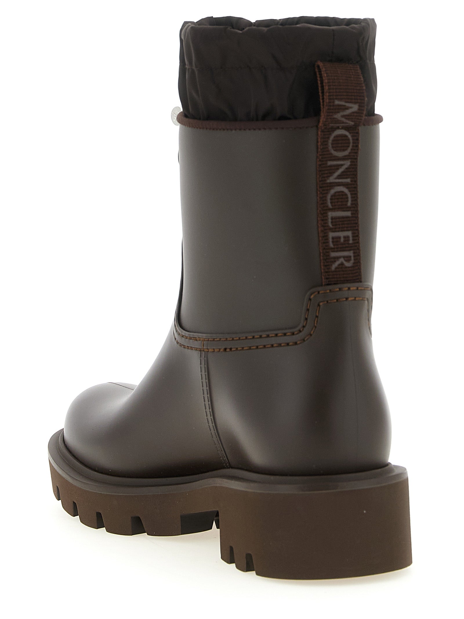 Moncler Brown Pvc Ankle Boots Moncler