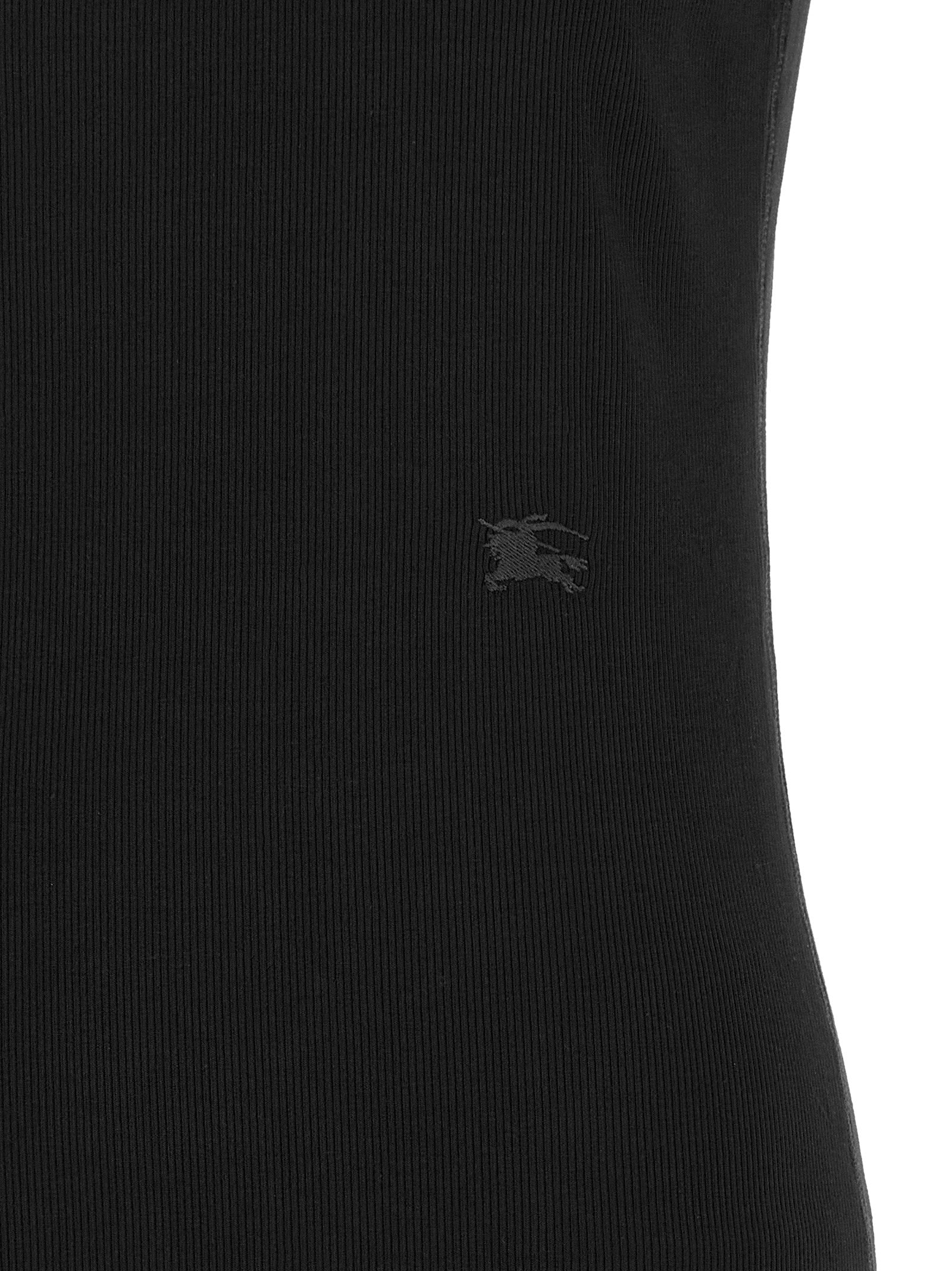 Burberry Black Cotton Short Dress Burberry