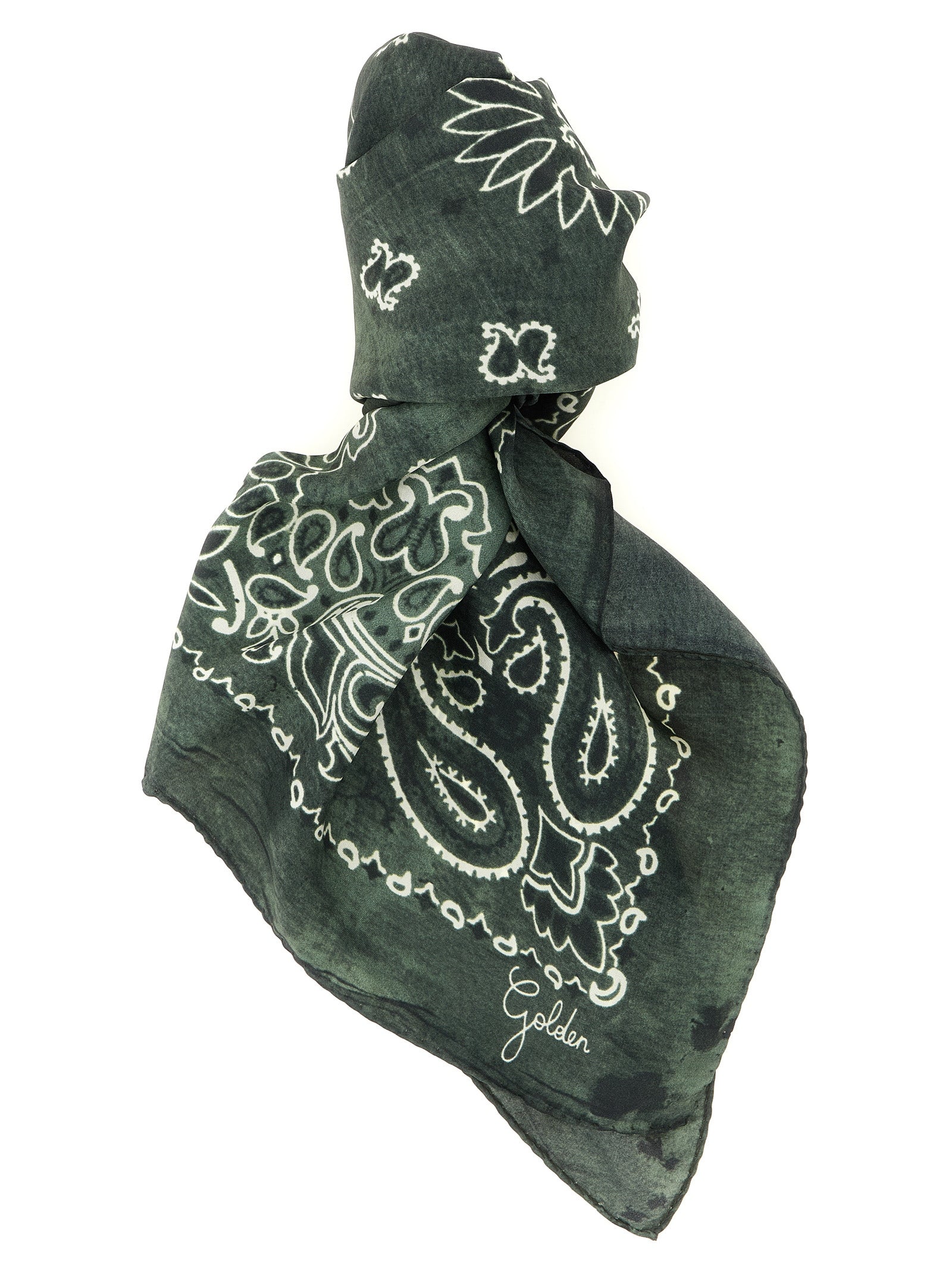 Golden Goose Bicolor Silk Foulard Golden Goose
