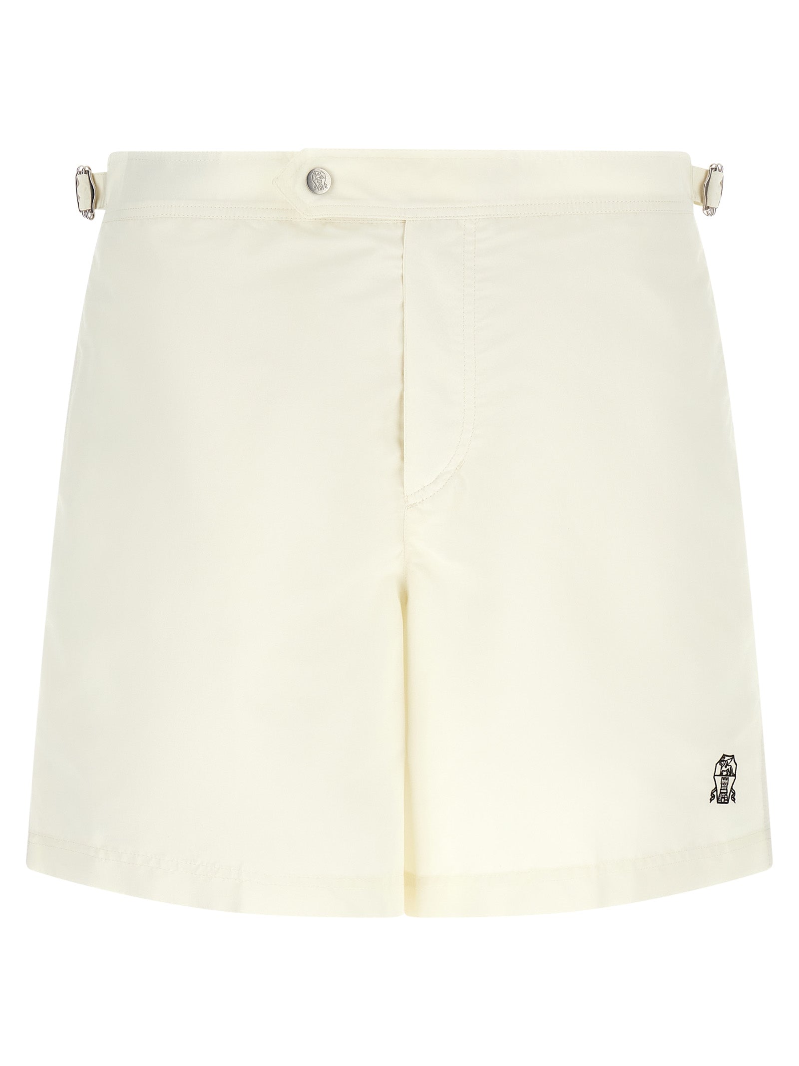 Brunello Cucinelli Beige Polyester Swim Shorts Brunello Cucinelli