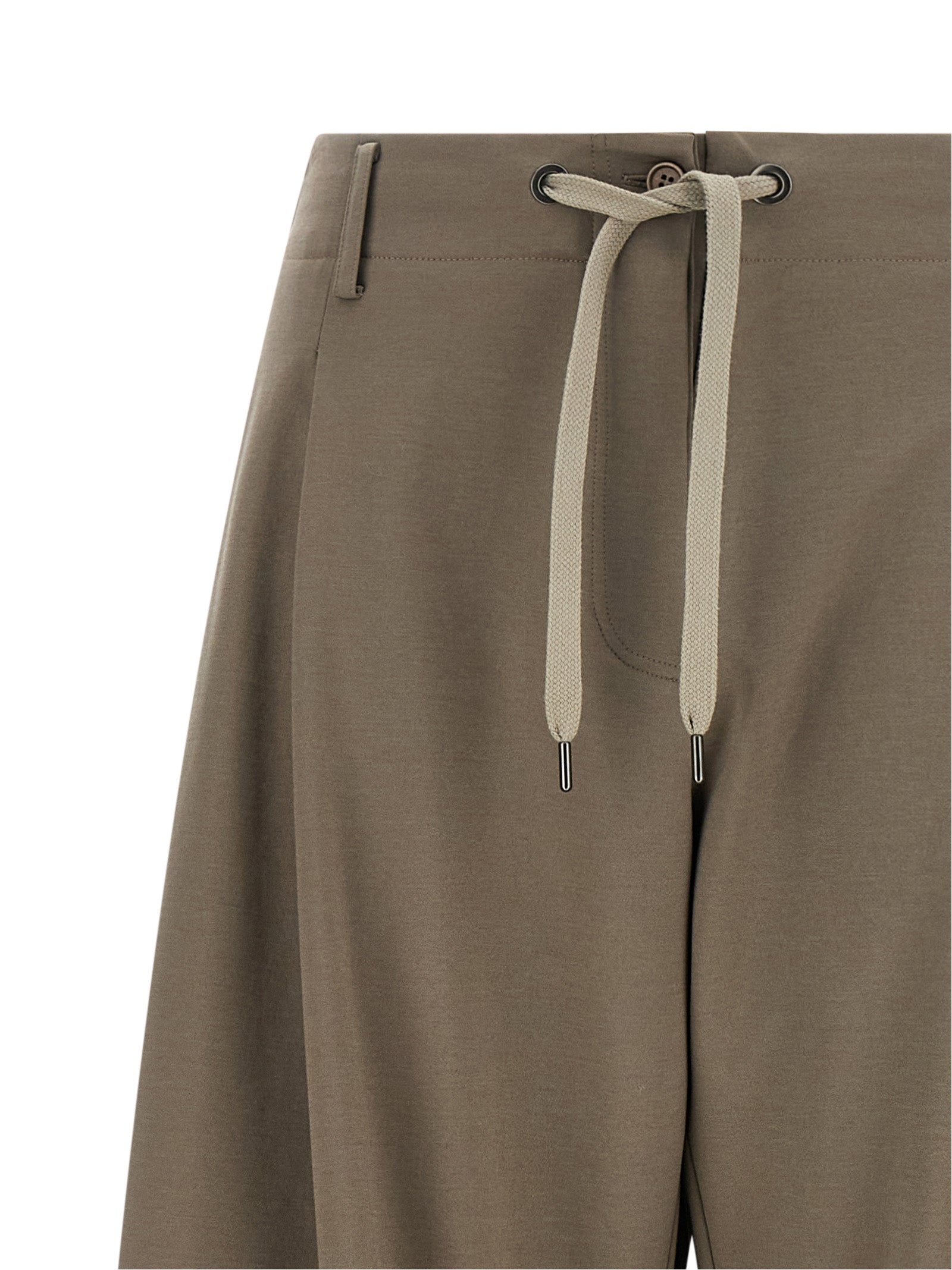 Brunello Cucinelli Gray Cotton Athletic Pants Brunello Cucinelli