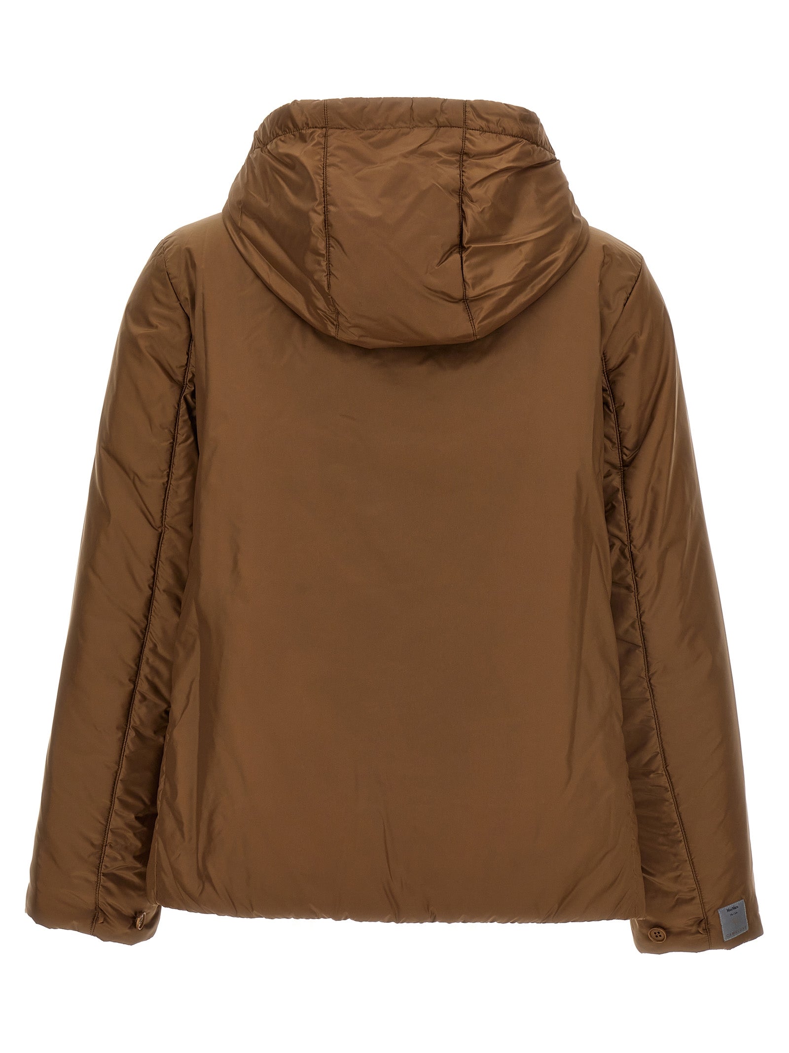 Max Mara Brown Polyester Shell Jacket Max Mara
