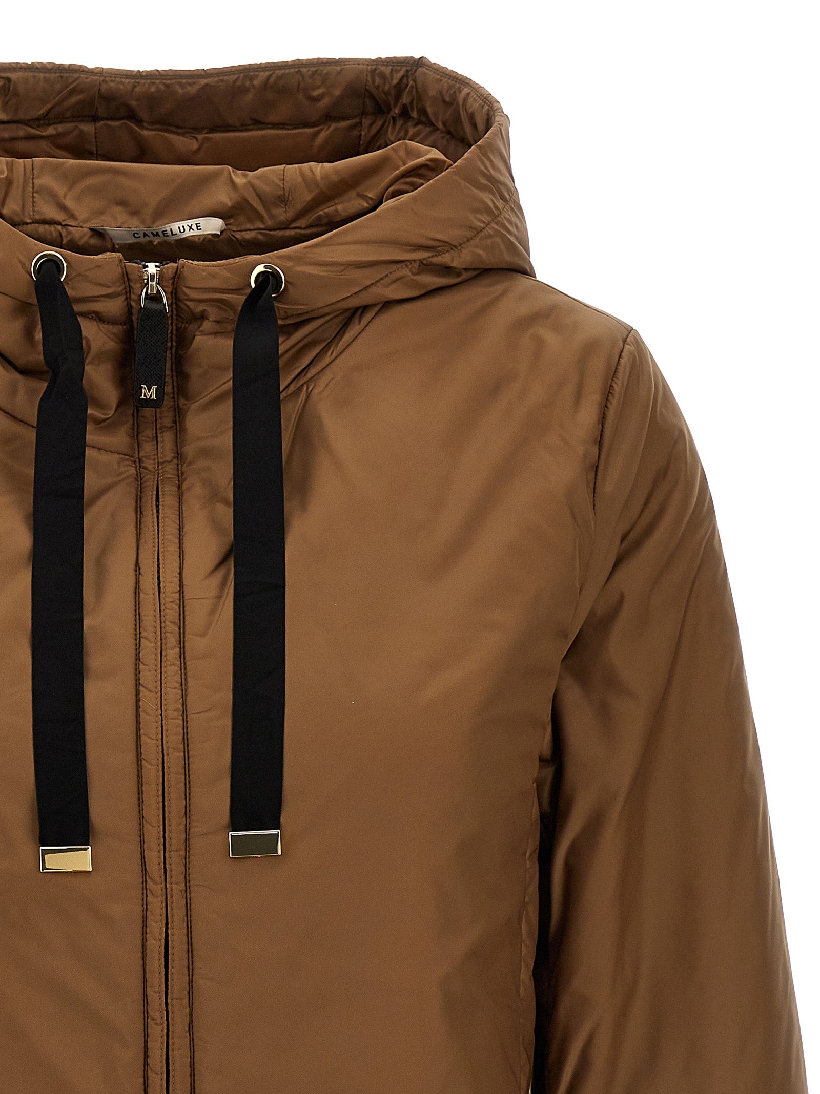 Max Mara Brown Polyester Shell Jacket Max Mara