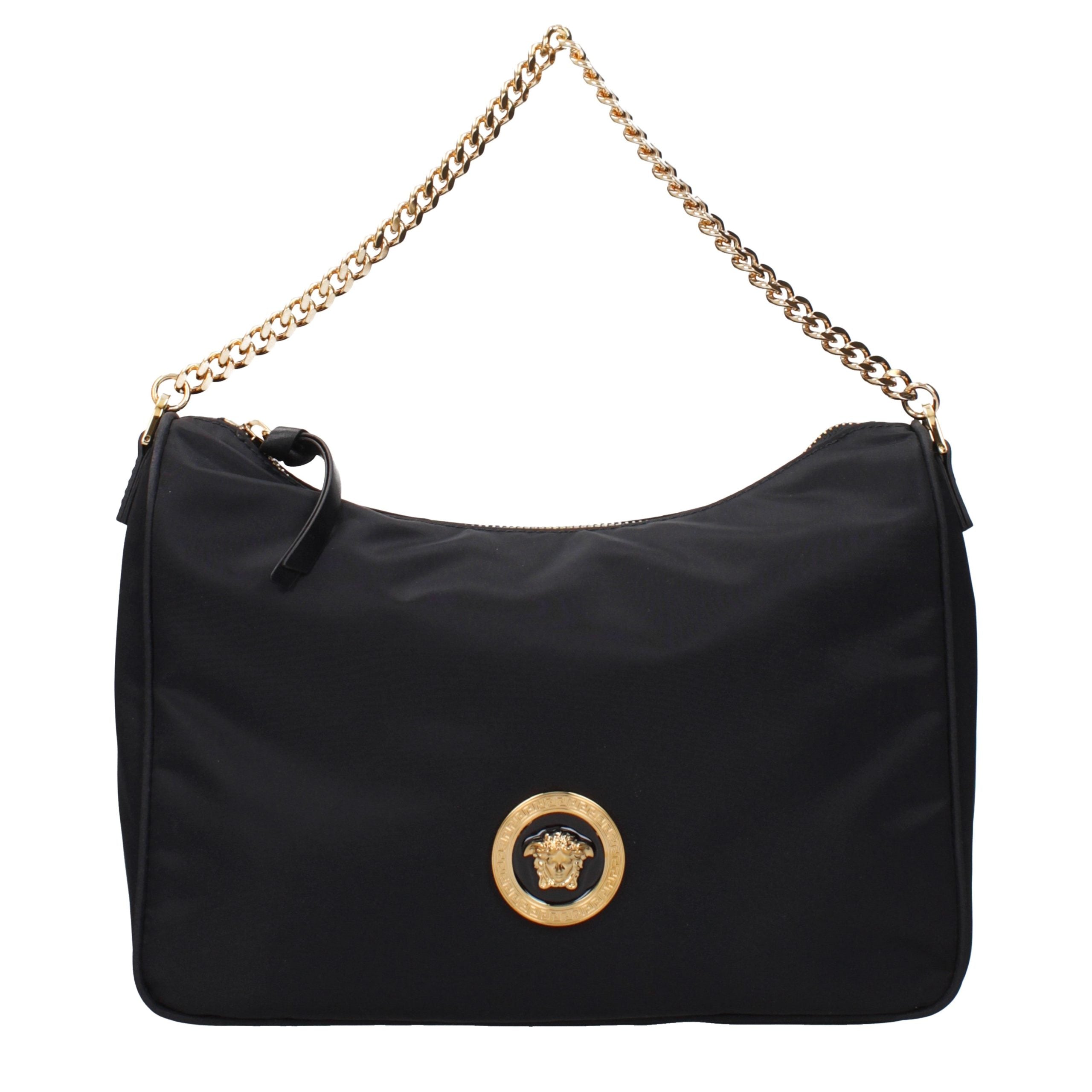 Versace Black Fabric Handbag Versace