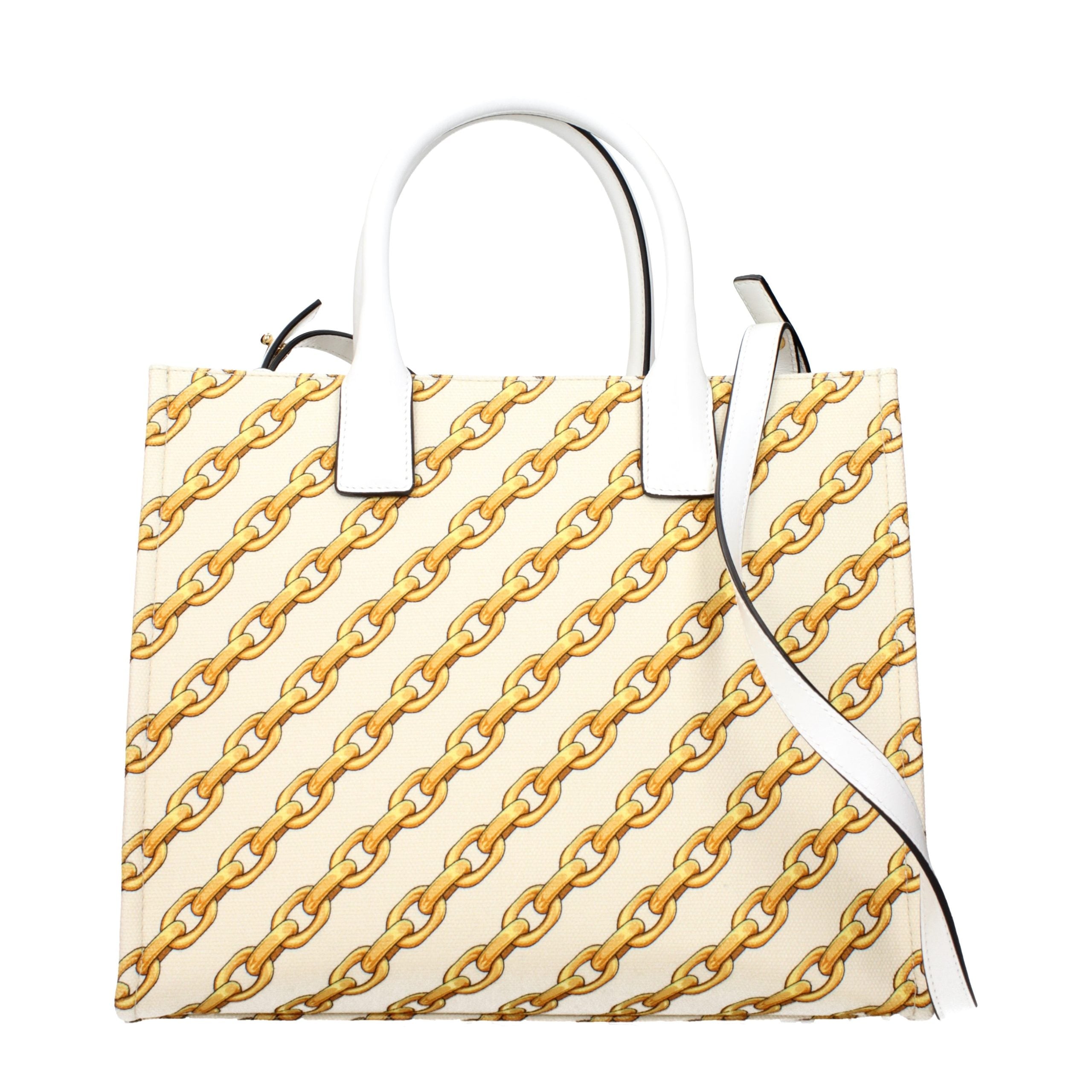Versace Beige Fabric Handbag Versace