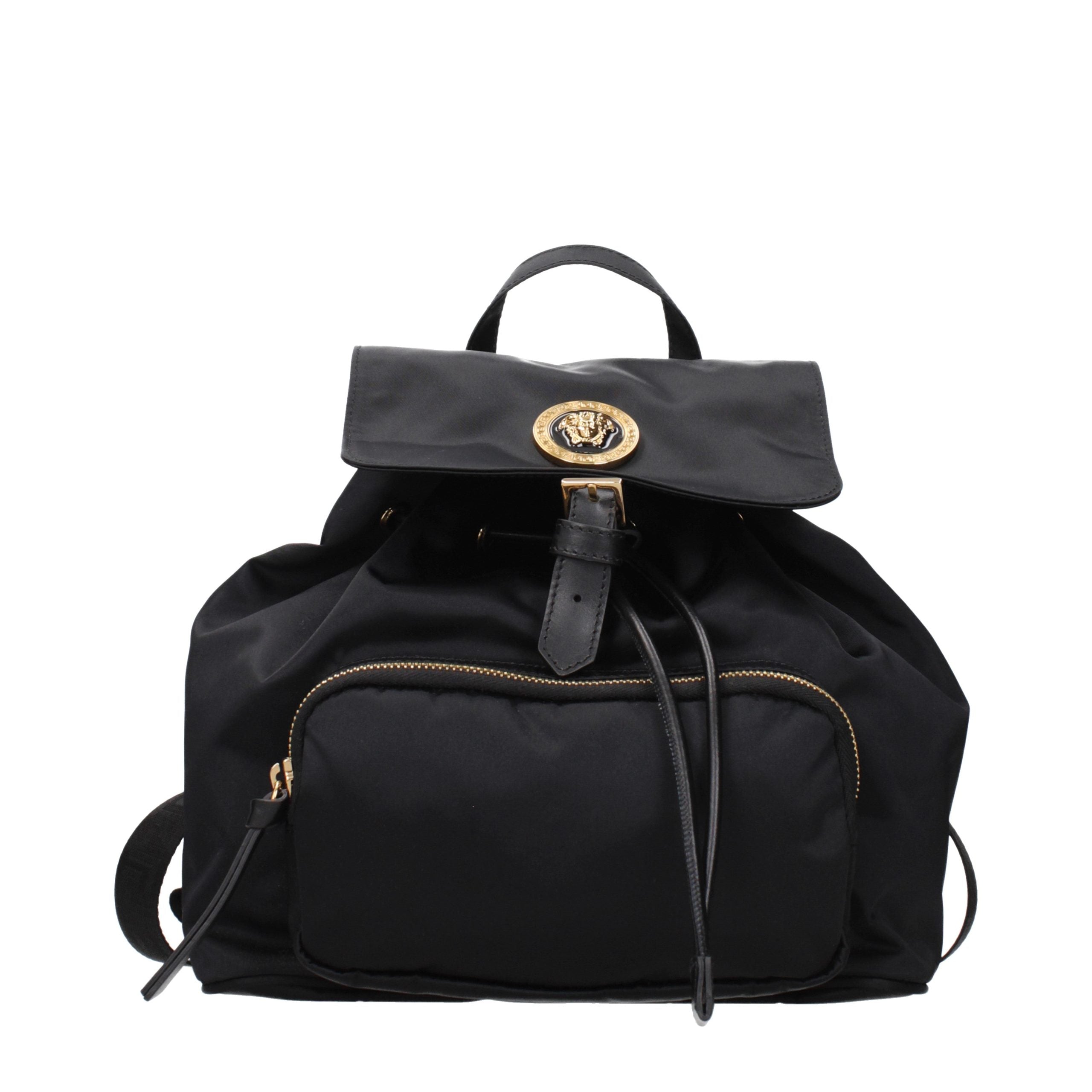 Versace Black Fabric Backpack Versace