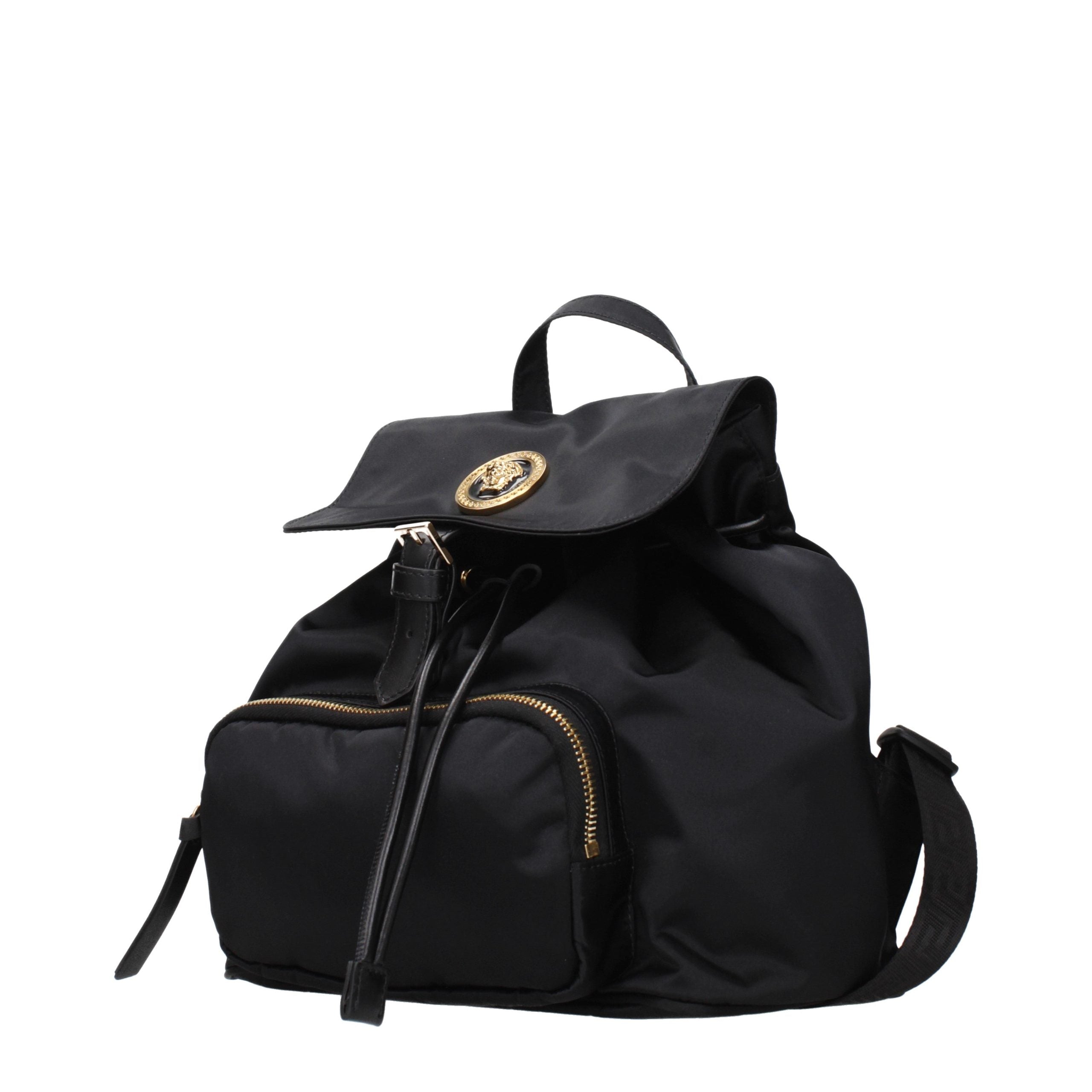 Versace Black Fabric Backpack Versace