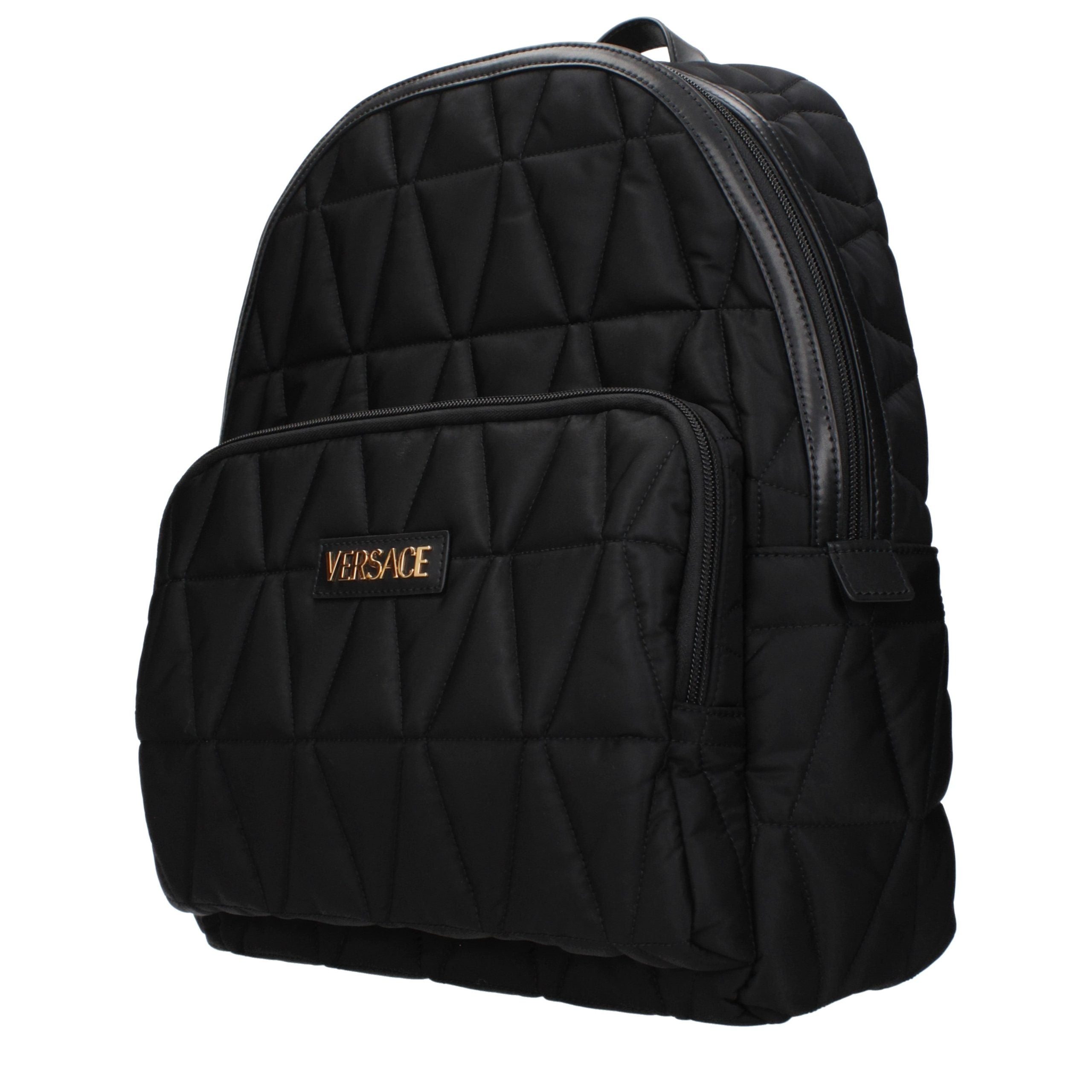 Versace Black Fabric Backpack Versace