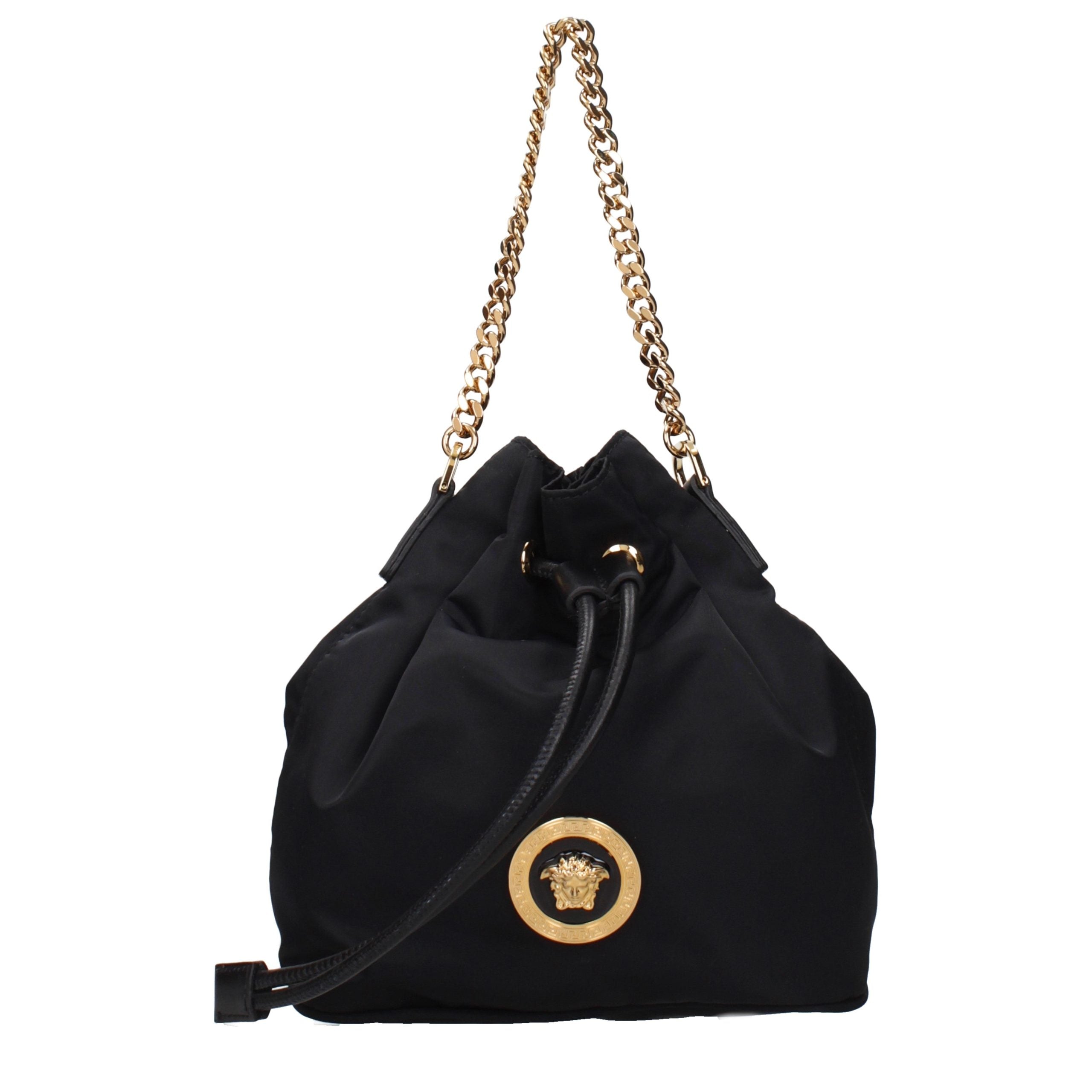 Versace Black Fabric Handbag Versace