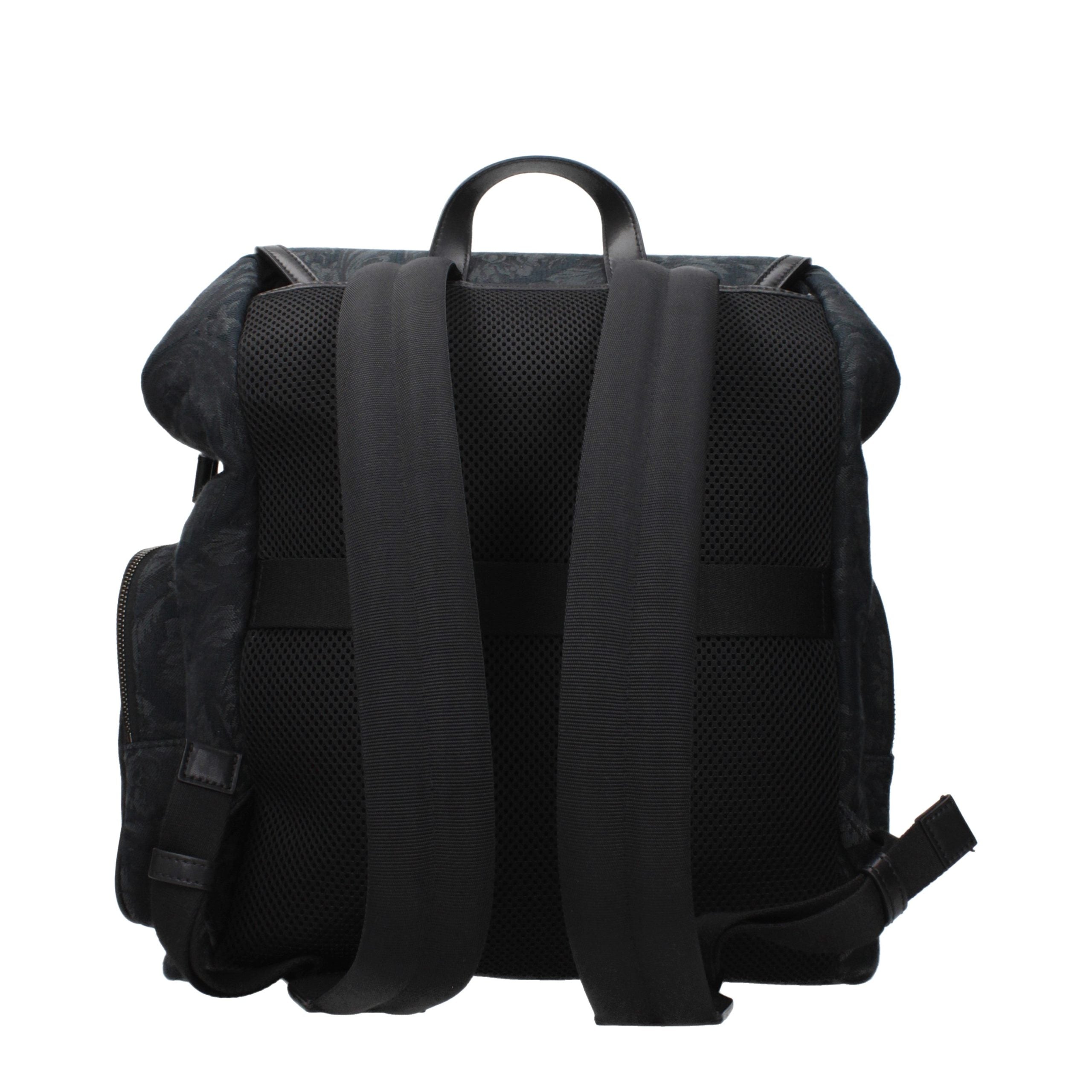 Versace Black Fabric Backpack Versace