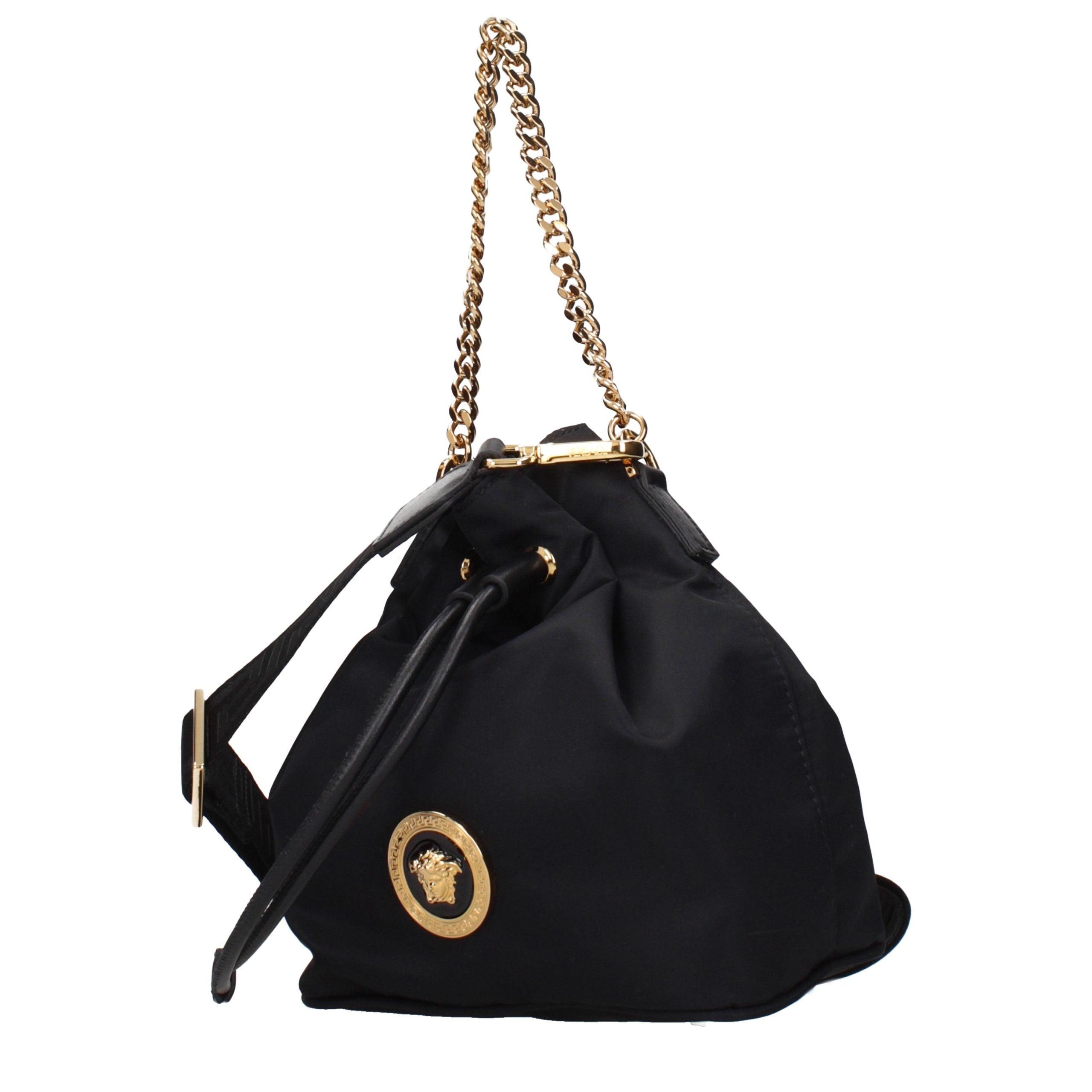 Versace Black Fabric Handbag Versace