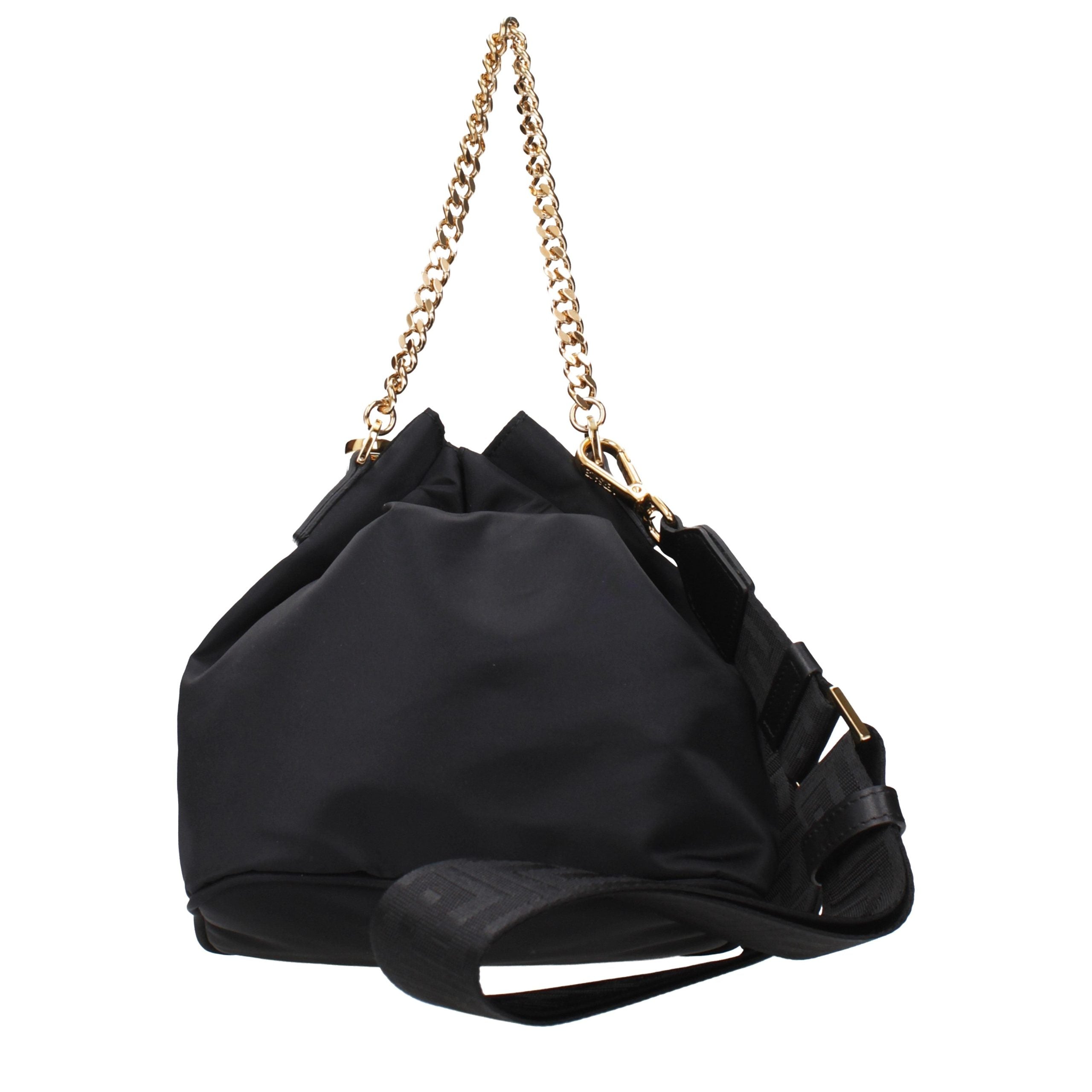 Versace Black Fabric Handbag Versace