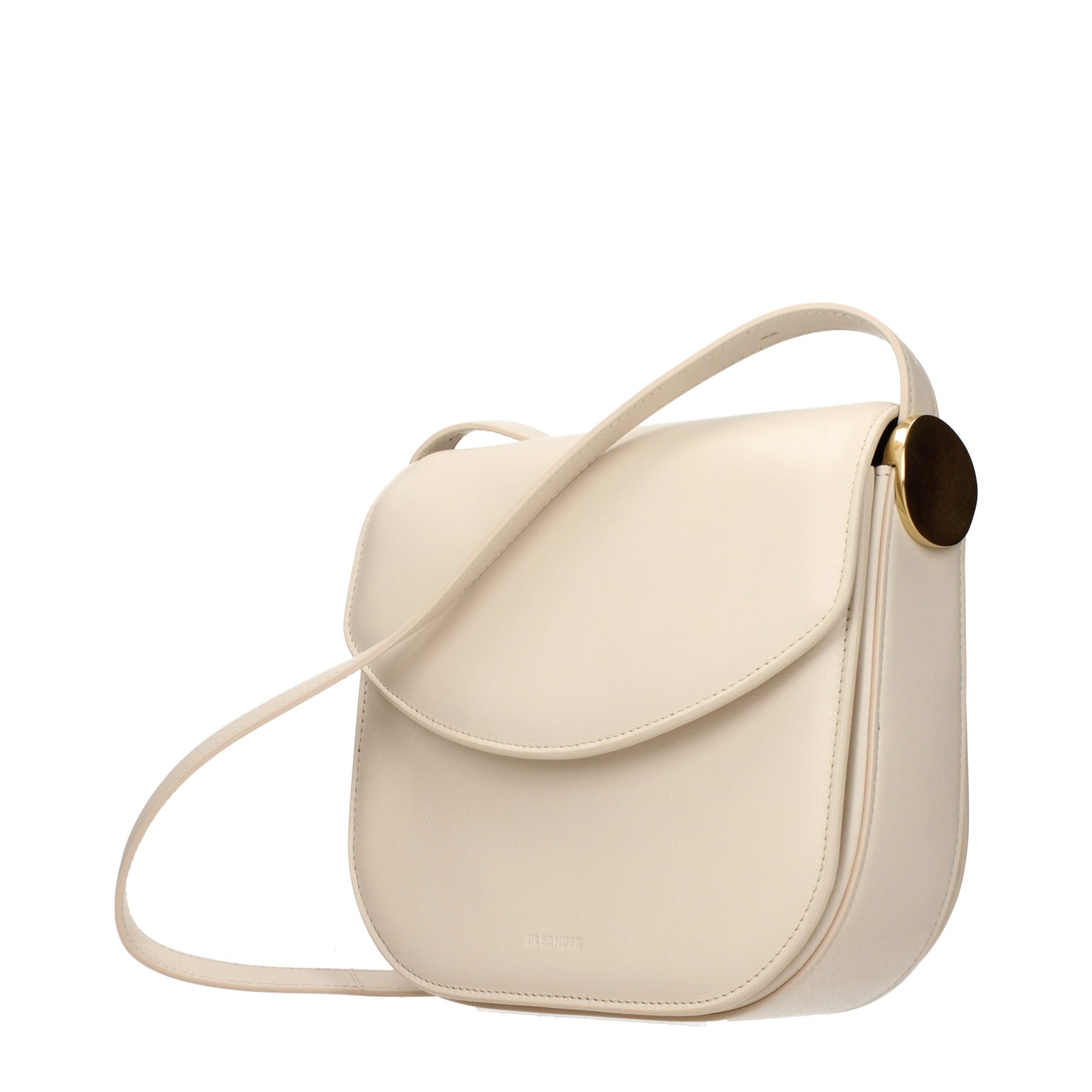 Jil Sander Beige Leather Crossbody Bag Jil Sander