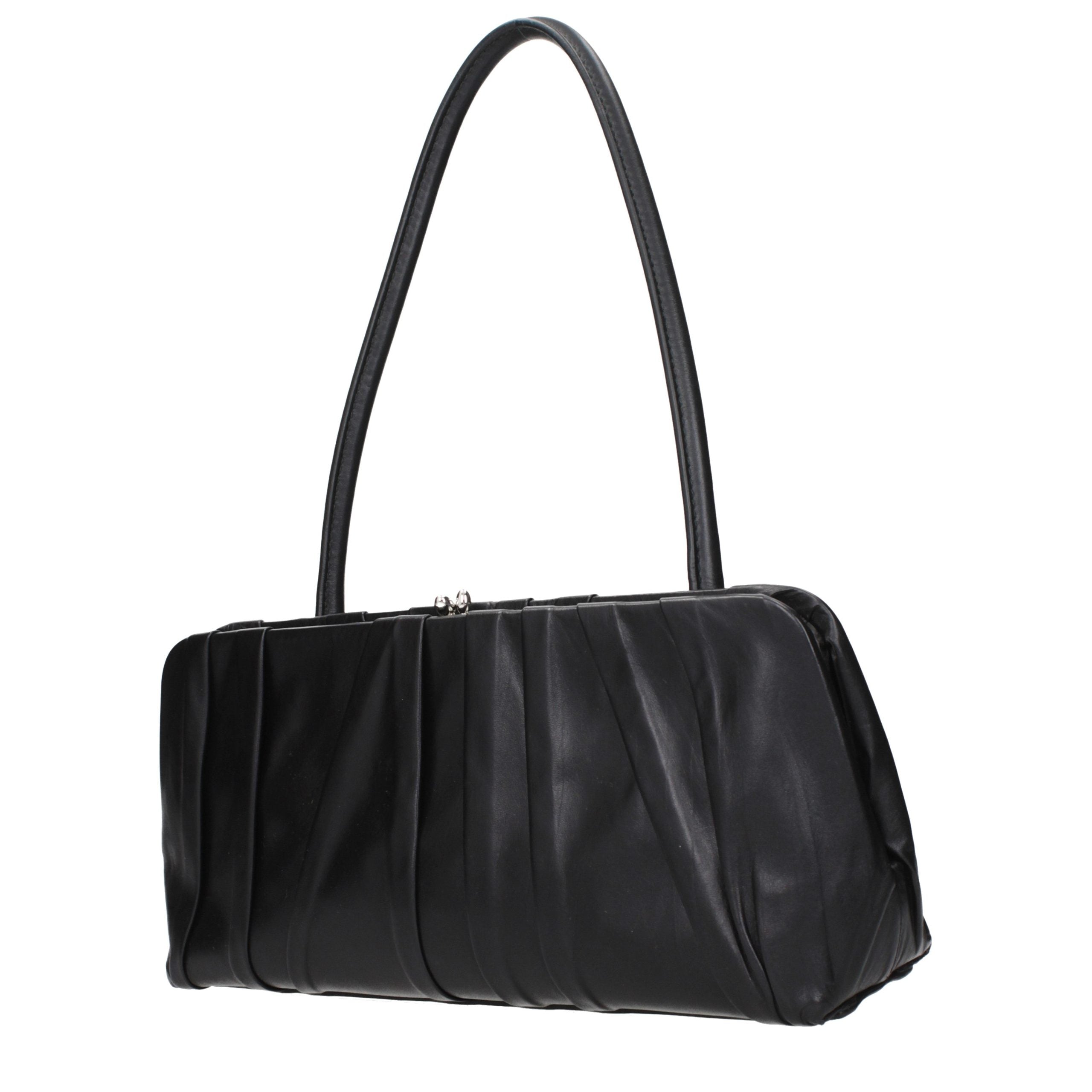 Jil Sander Black Leather Shoulder Bag Jil Sander