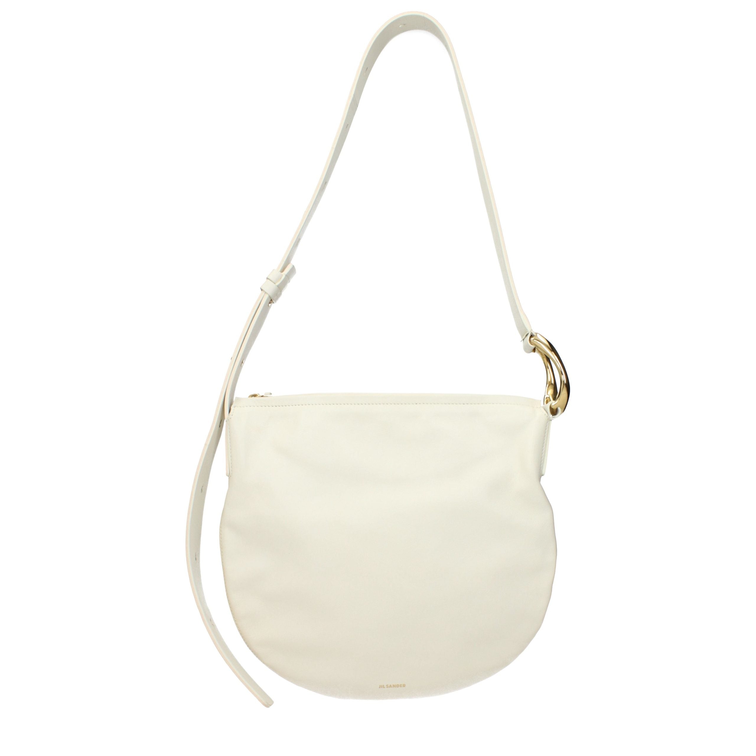Jil Sander Beige Leather Crossbody Bag Jil Sander