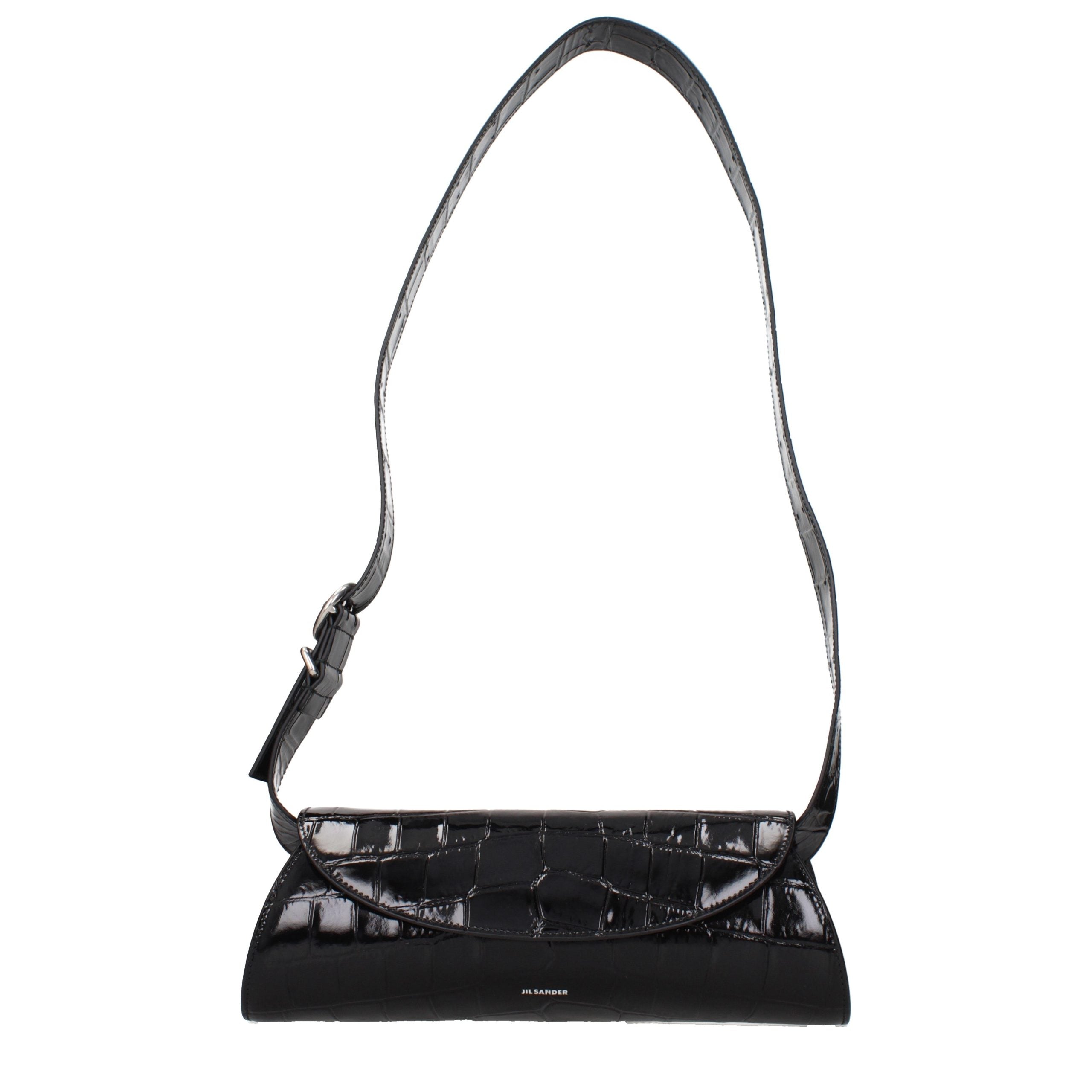 Jil Sander Black Leather Crossbody Bag Jil Sander