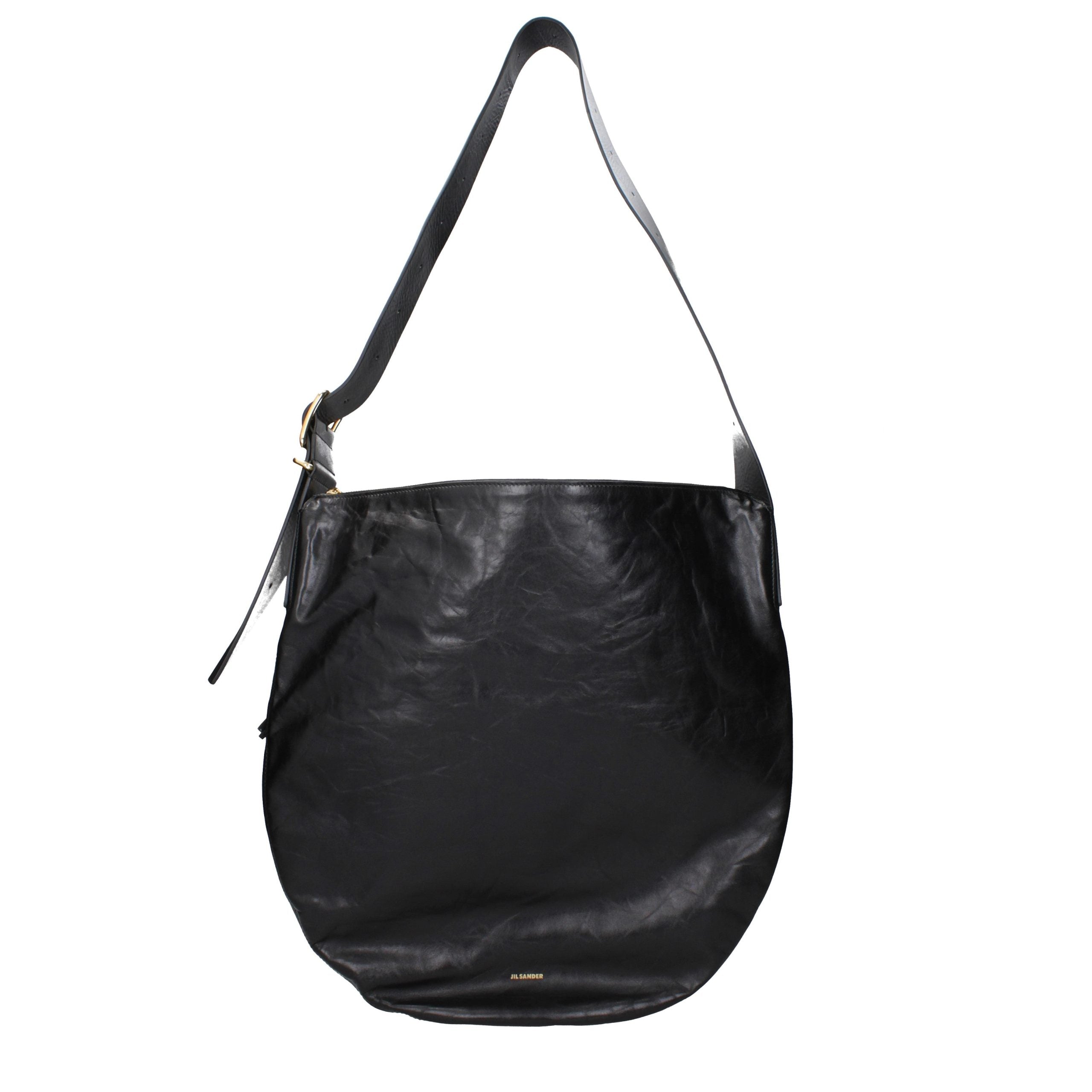 Jil Sander Black Leather Crossbody Bag Jil Sander