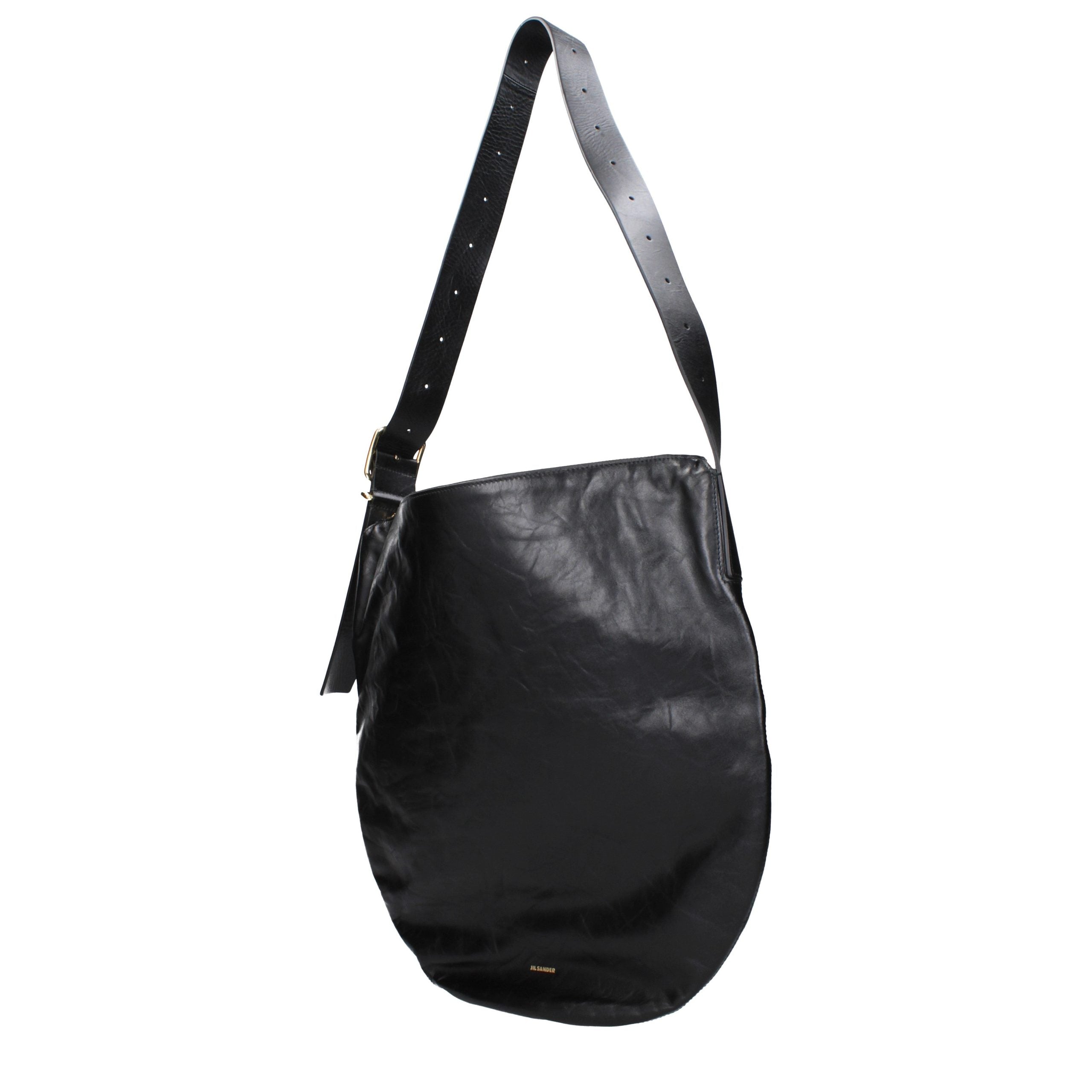 Jil Sander Black Leather Crossbody Bag Jil Sander