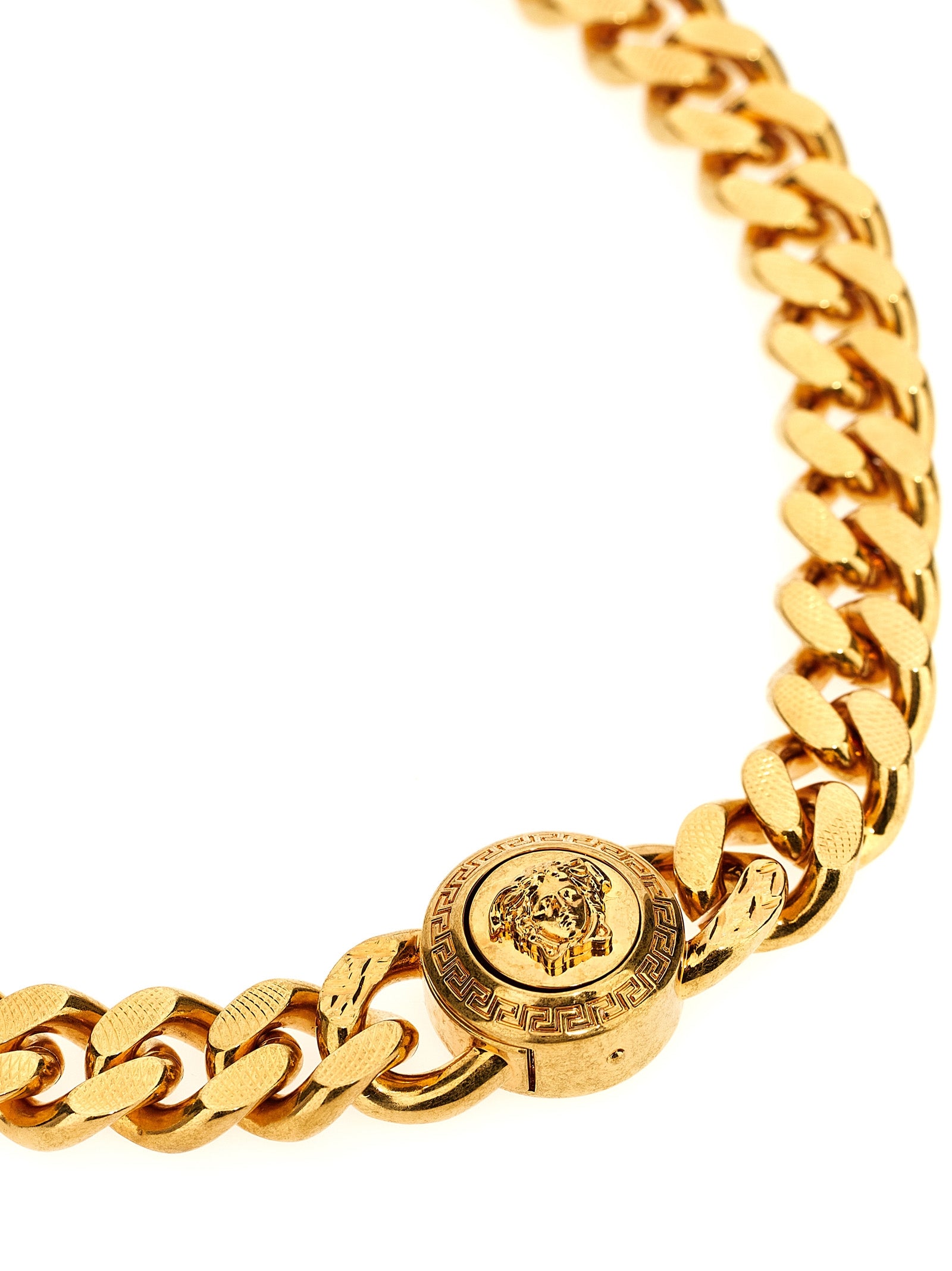 Versace Gold Metal Necklace Versace