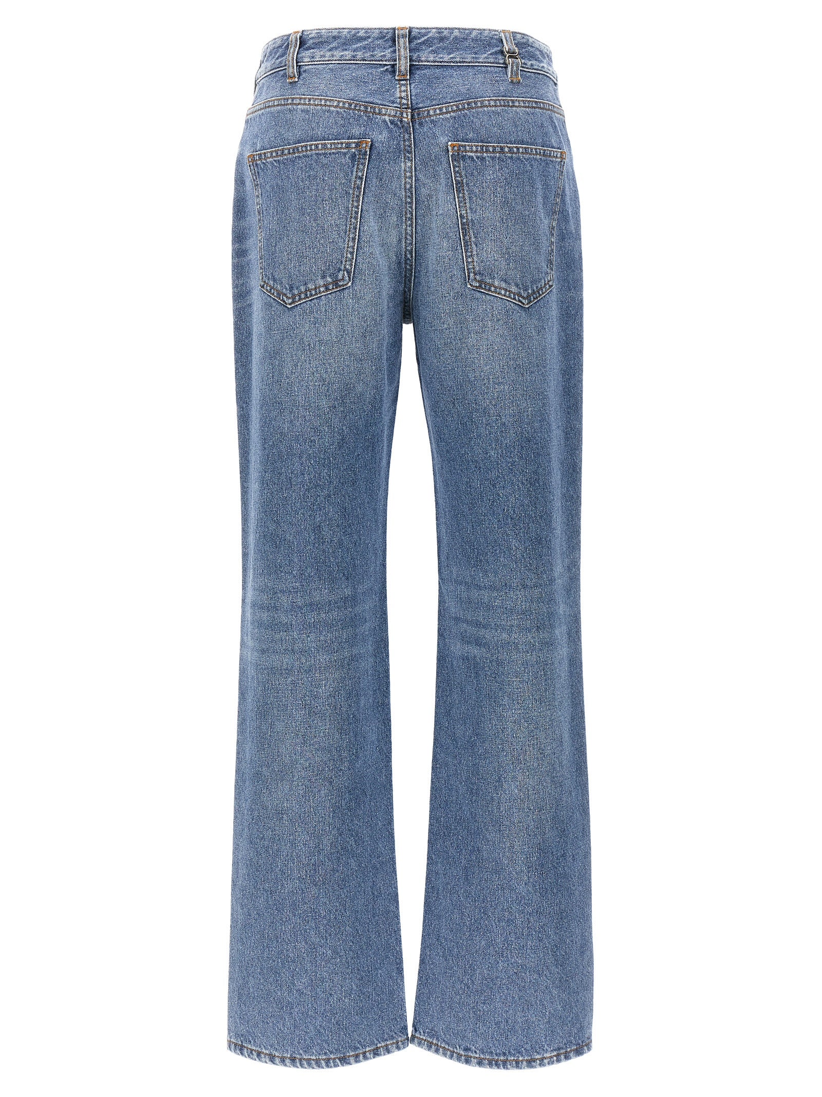 Chloé Blue Cotton High-Waisted Jean Chloé