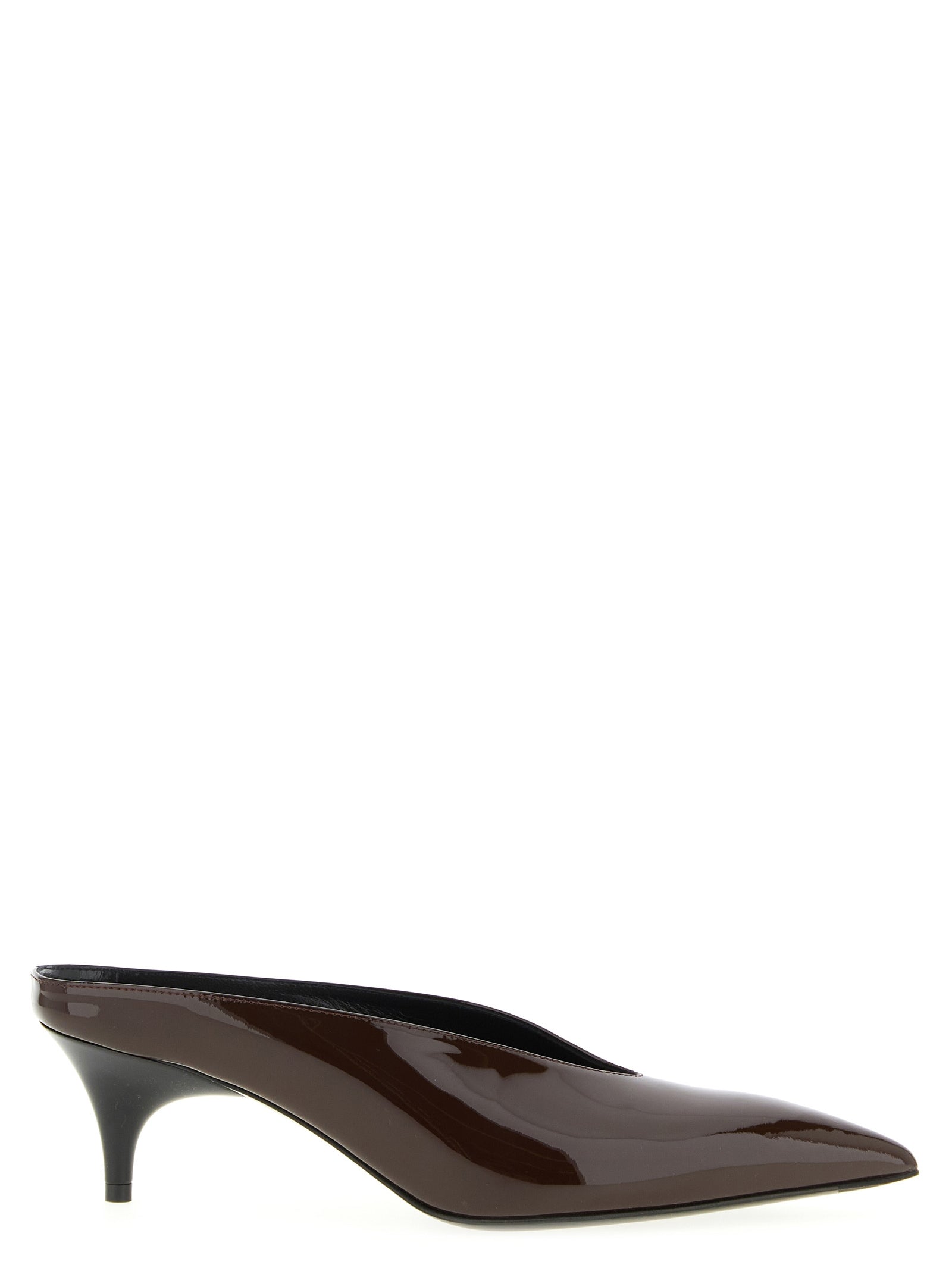 Gucci Bordeaux Calfskin Mid Heel Pumps Gucci