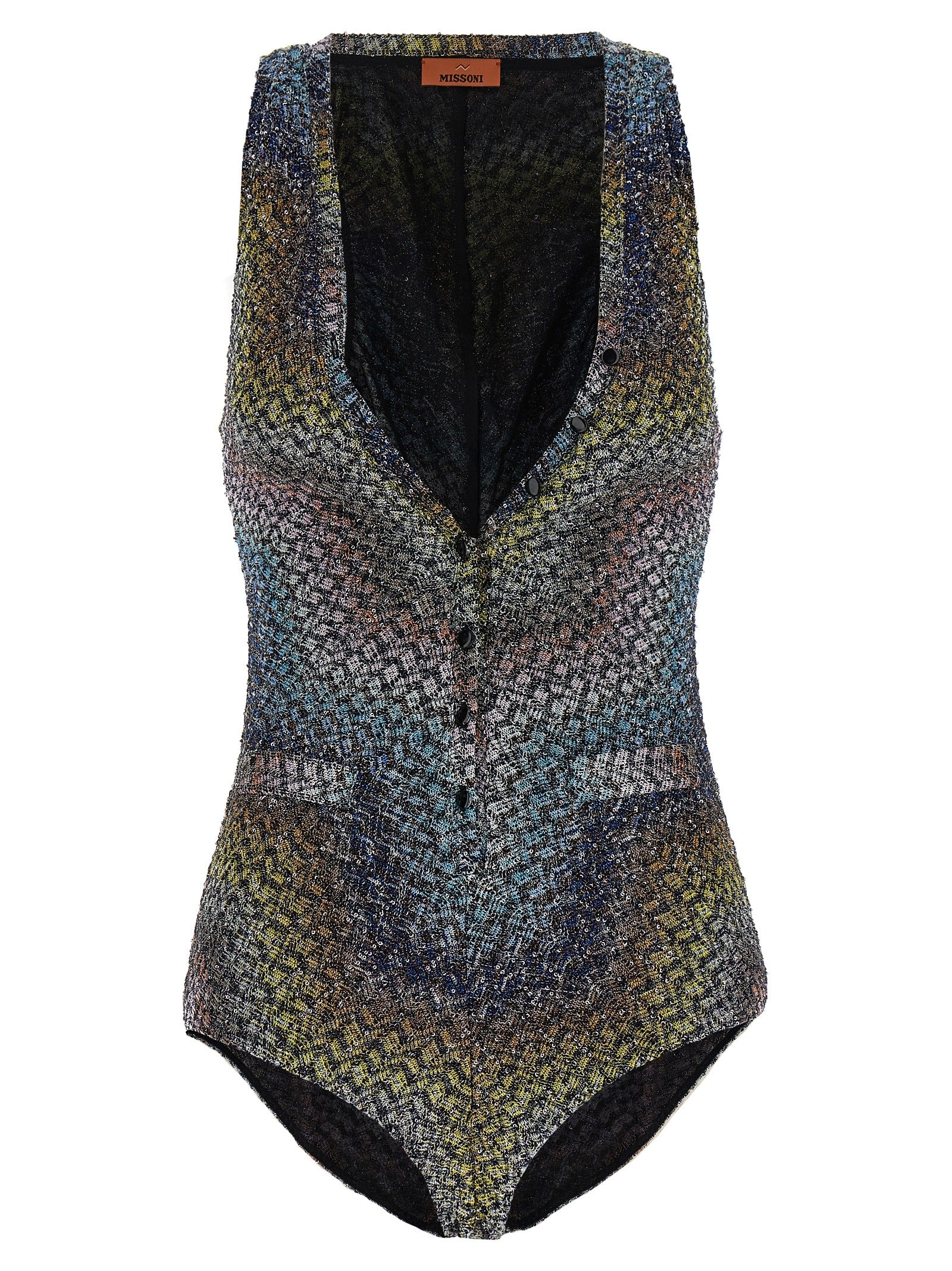 Missoni Multicolor Viscose One-Piece Swimsuit Missoni