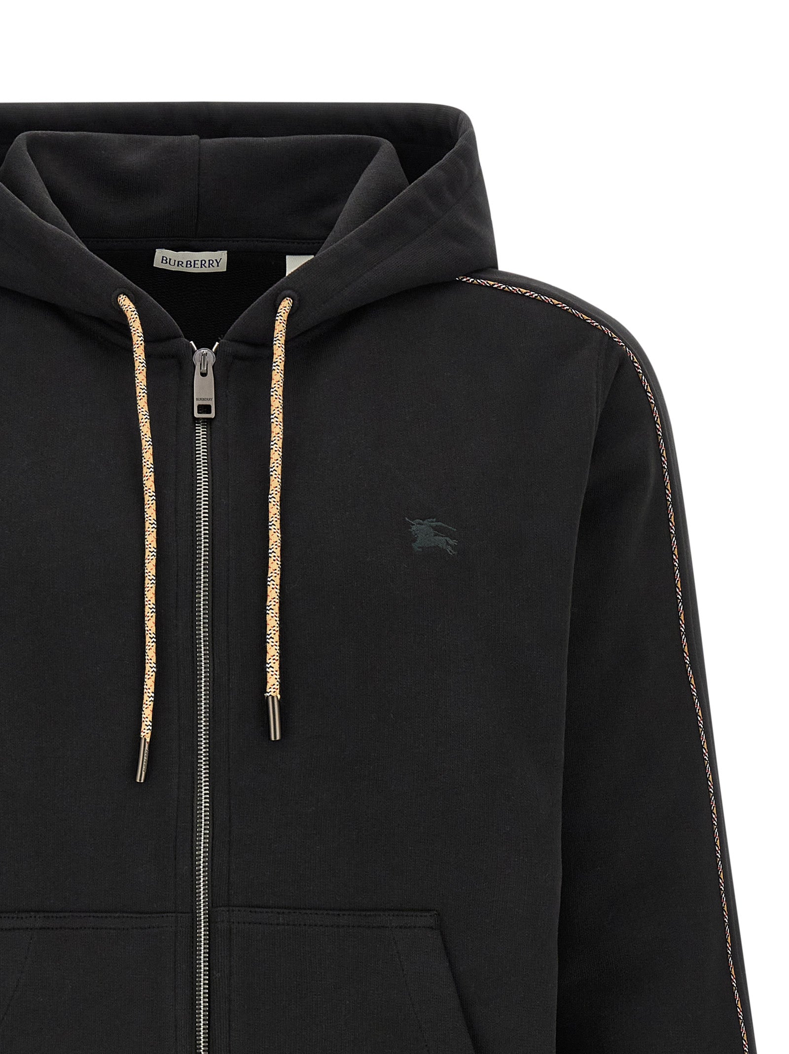 Burberry Black Cotton Sweatshirt Burberry