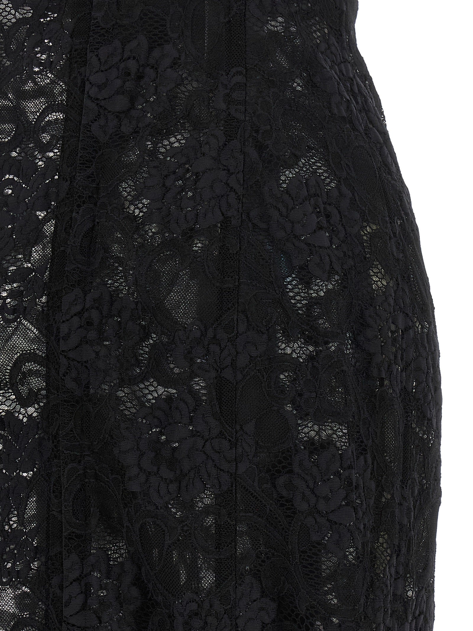 Dolce & Gabbana Black Polyamide Midi Dress Dolce & Gabbana